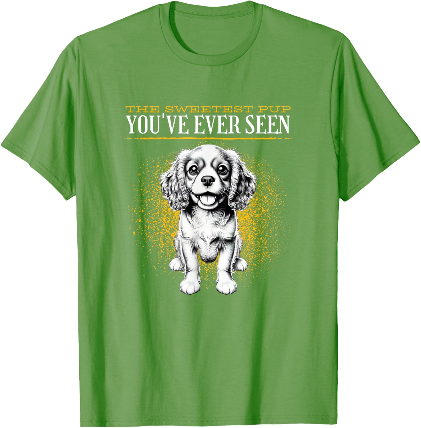 Cute Cavalier King Charles Spaniel Puppy T-Shirt for Dog Lovers - 10