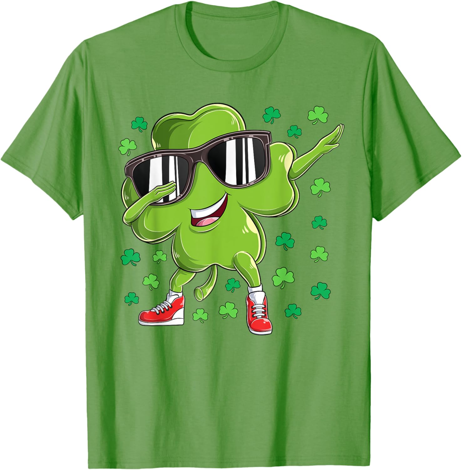 Funny Dabbing Clover T-Shirt for Kids - Perfect for St Patrick's Day - 2
