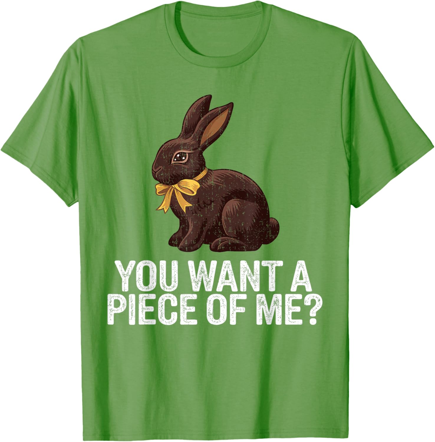 Cute Easter Rabbit Chocolate Bunny Graphic T-Shirt for Fun Holiday Style - 13