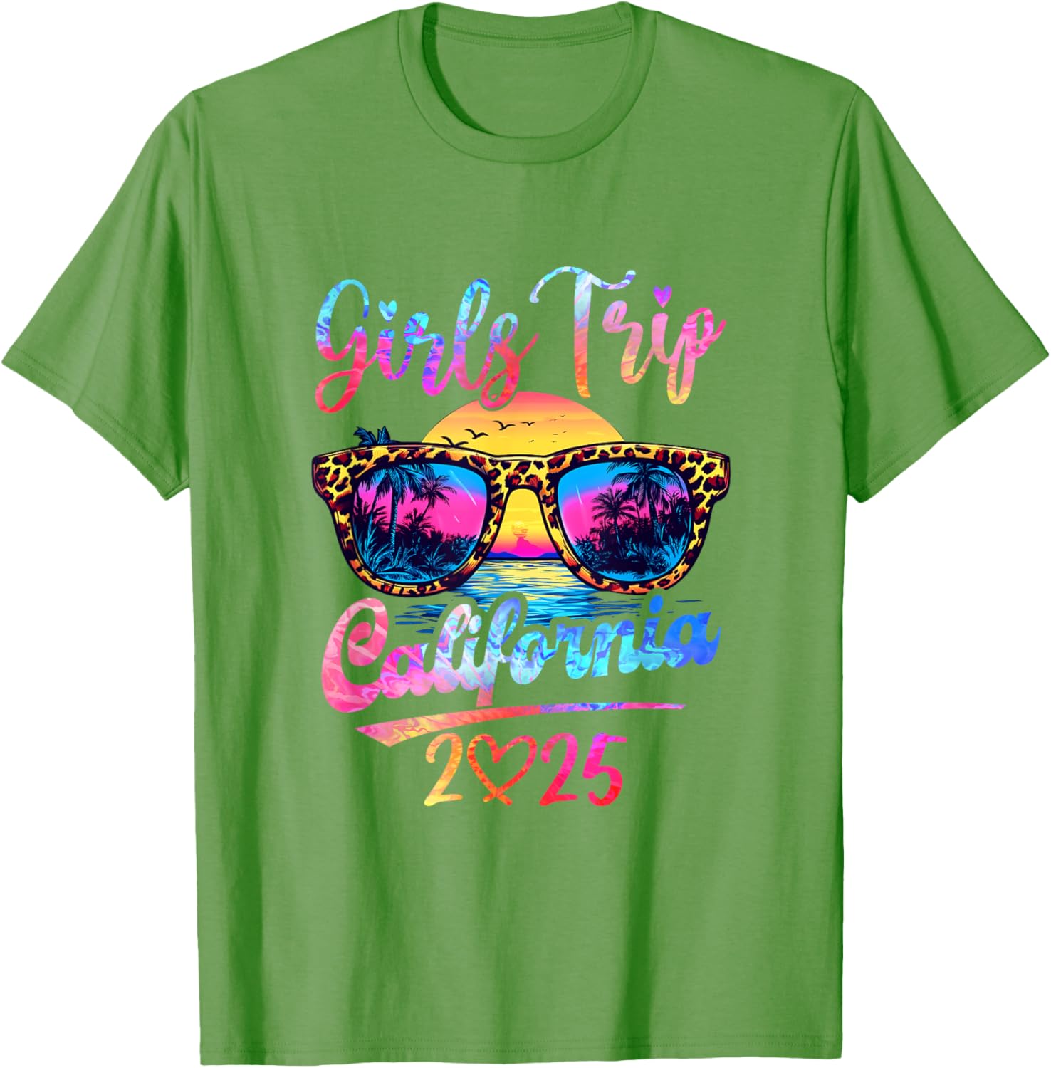 Girls Trip California 2025 Matching Summer Vacation T-Shirt for Women - 1