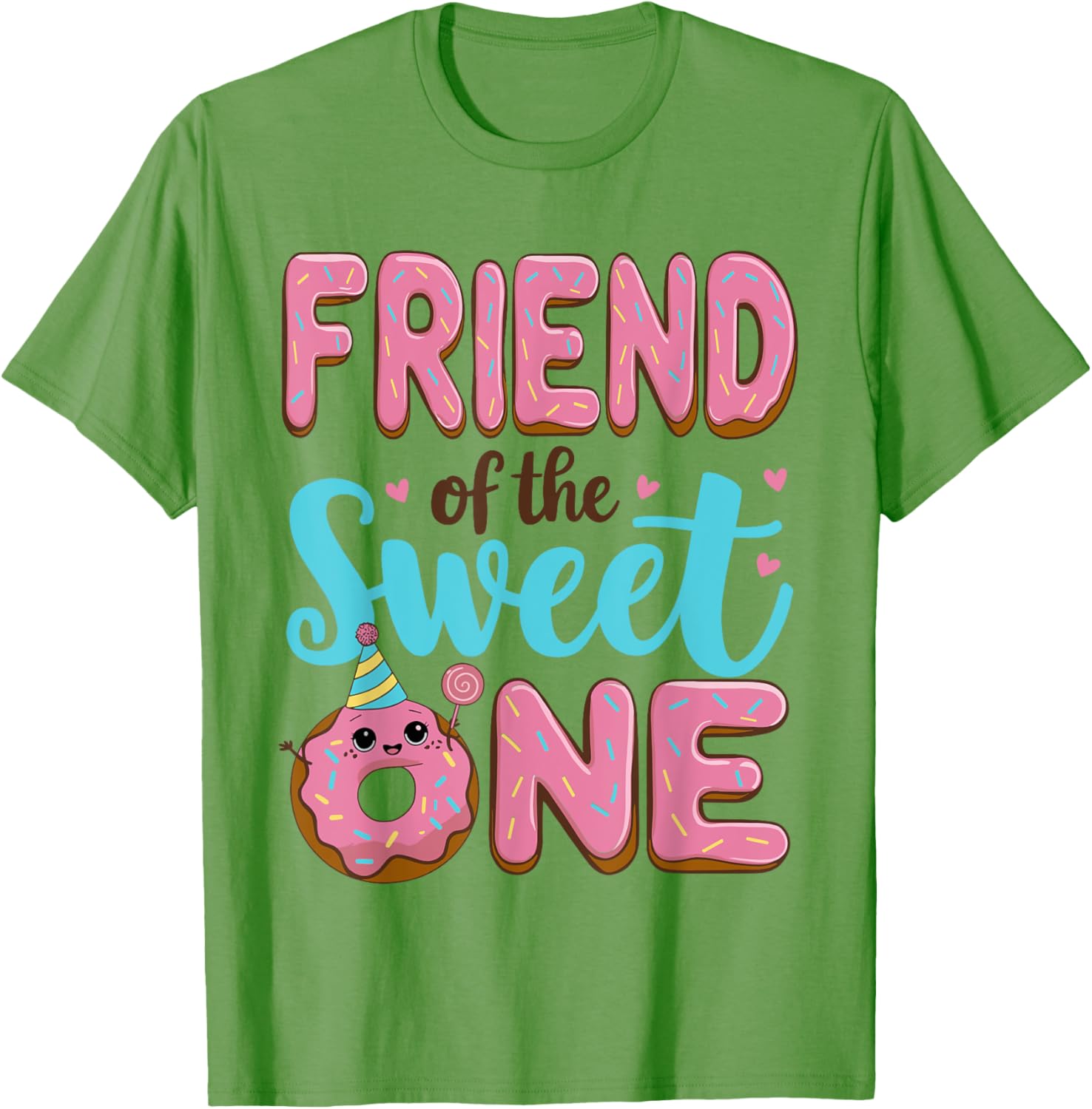 Cute Donut Friend T-Shirt for 1st Birthday Girl Celebrations - 3