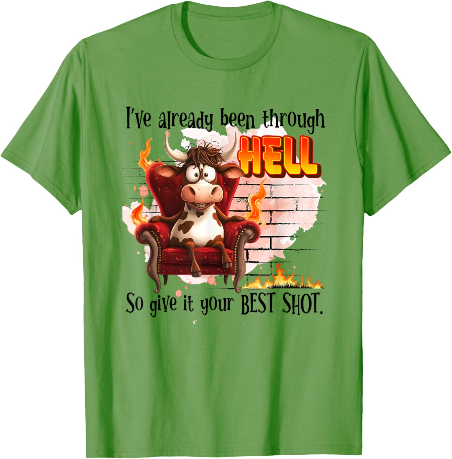 Cow I’ve Already Been Through Hell T-Shirt for Fun and Comfort - 7