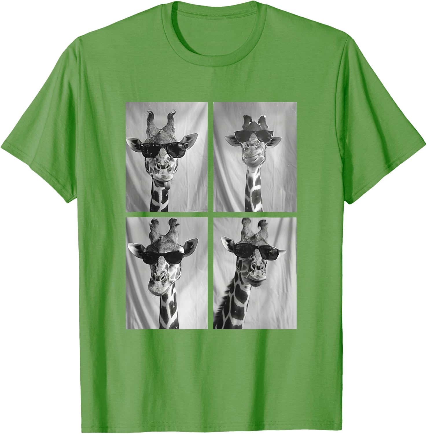 Cute Giraffe in Sunglasses Cool African Hipster T-Shirt for Animal Lovers - 8
