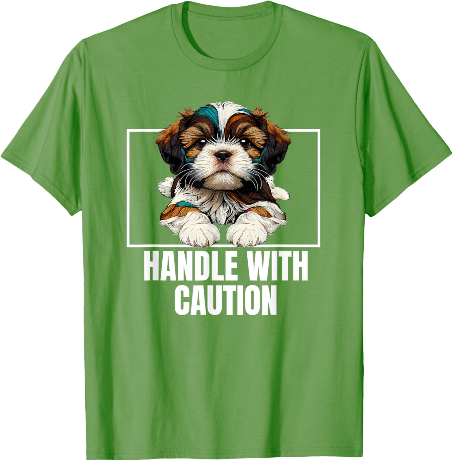 Cute Shih Tzu Handle With Care T-Shirt for Dog Lovers and Owners - 7
