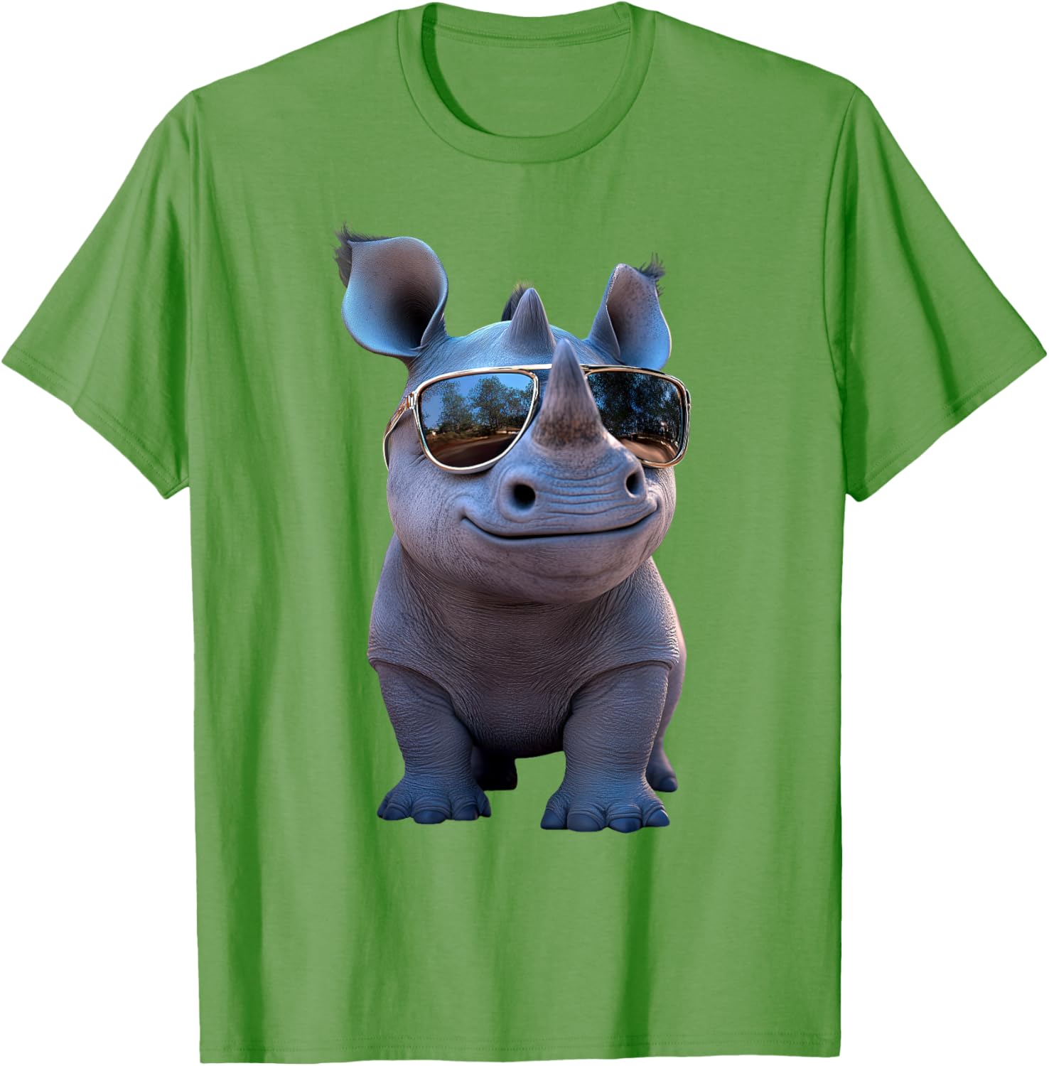 Cute Rhino Safari T-Shirt for Animal Lovers | White Rhinoceros Apparel - 16