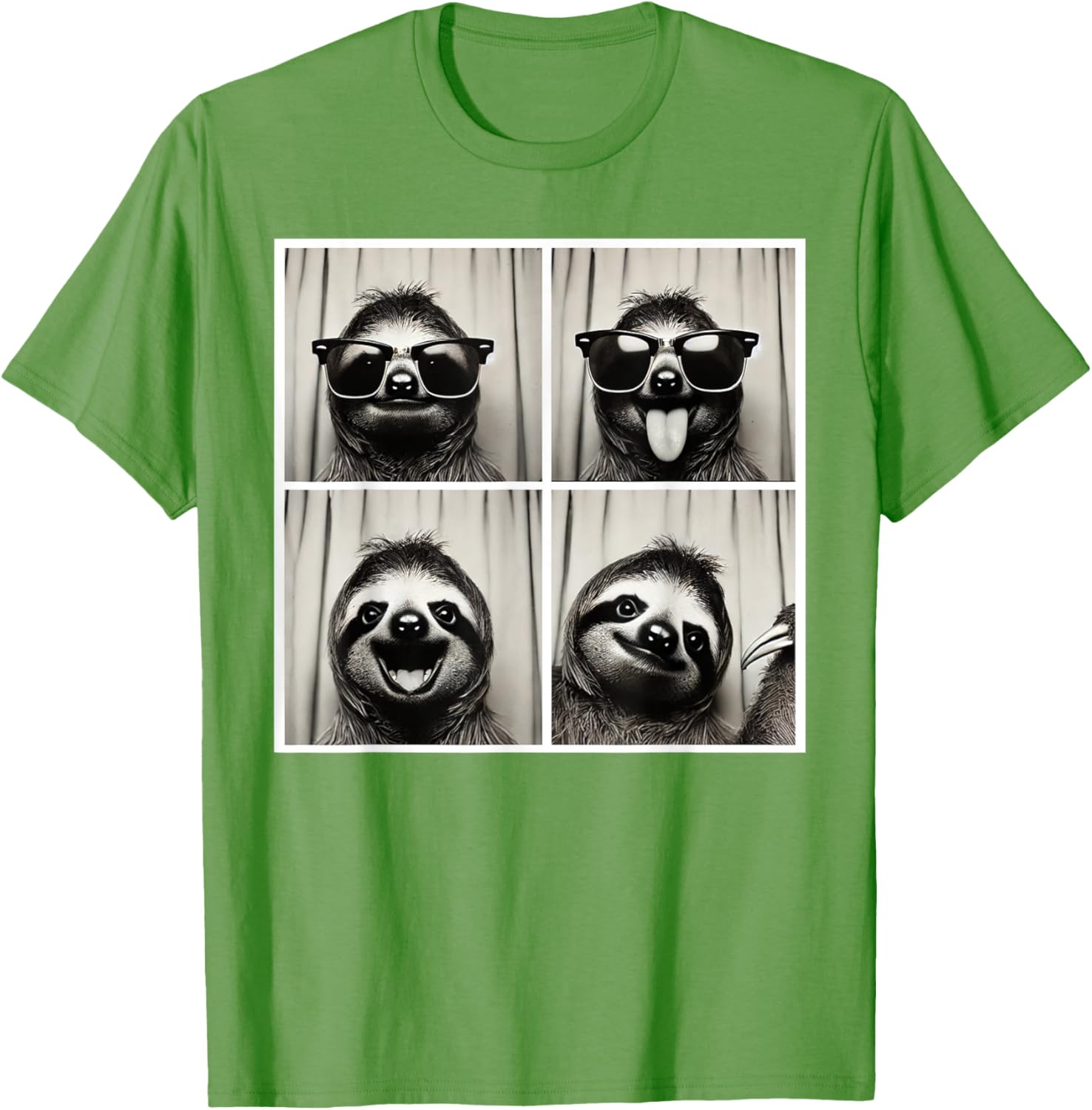 Funny Selfie Sloth T-Shirt with Sunglasses for Fun Casual Wear - 22