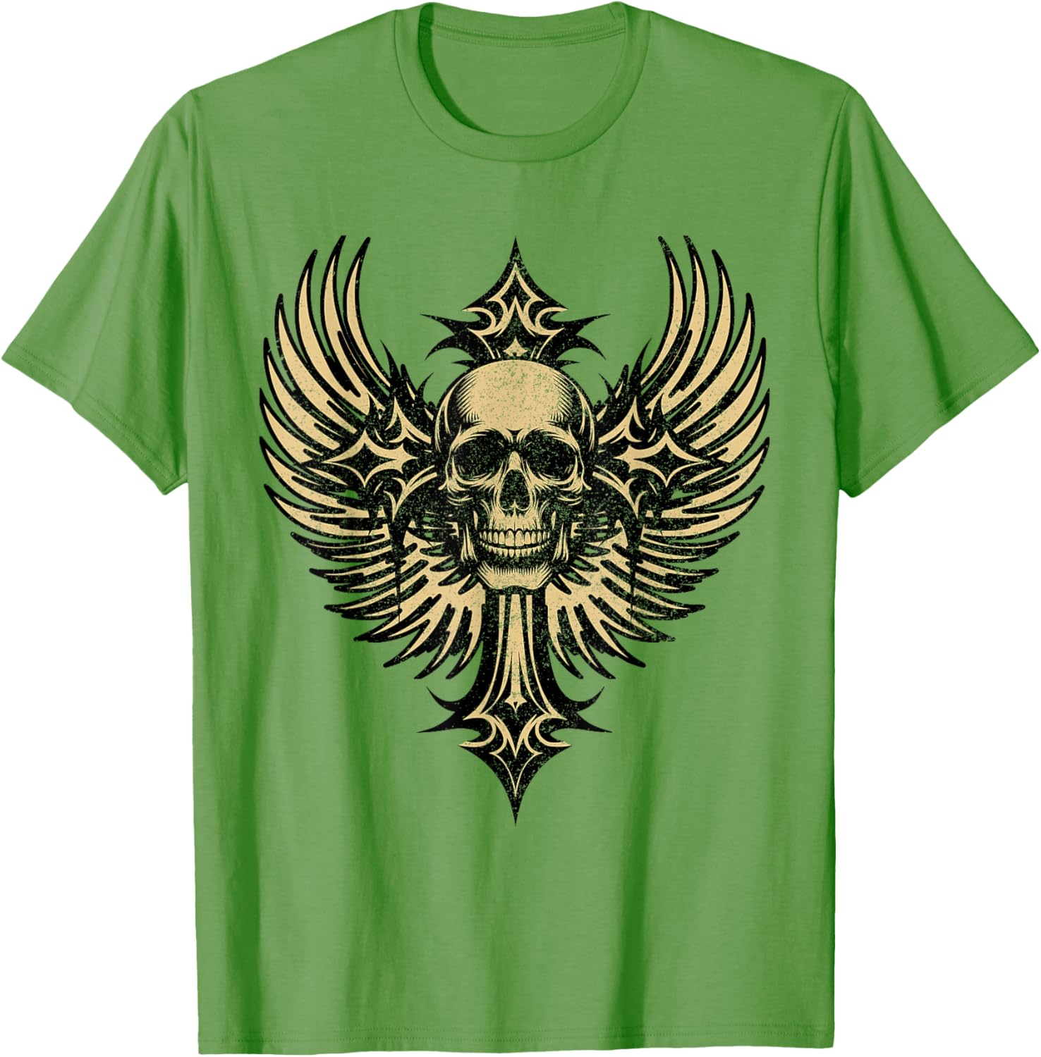 Grunge Skull Cross Gothic Aesthetic T-Shirt for Stylish Individuals - 5