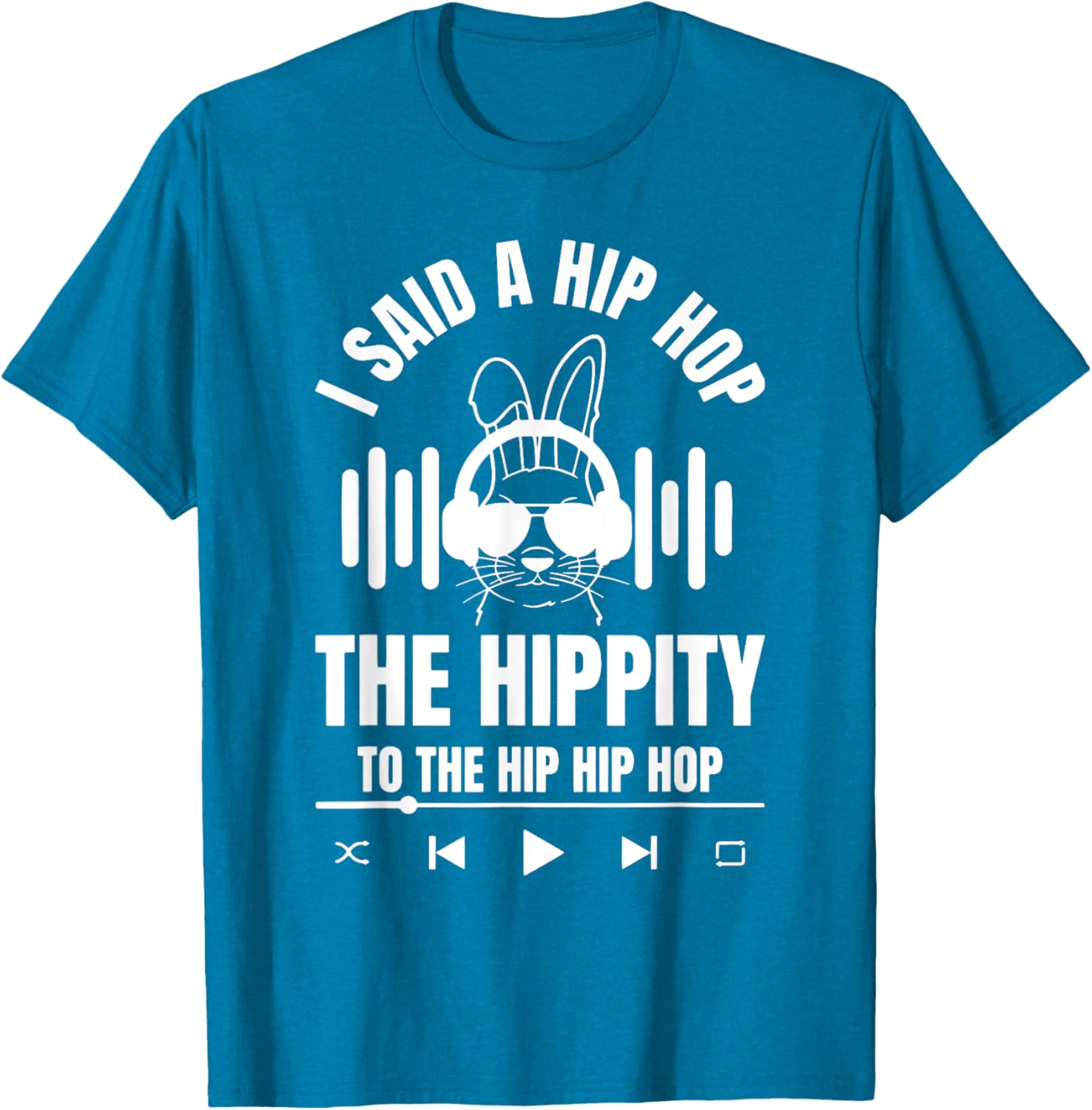 Funny Hip Hop Bunny Easter T-Shirt for Trendy Holiday Style - 5