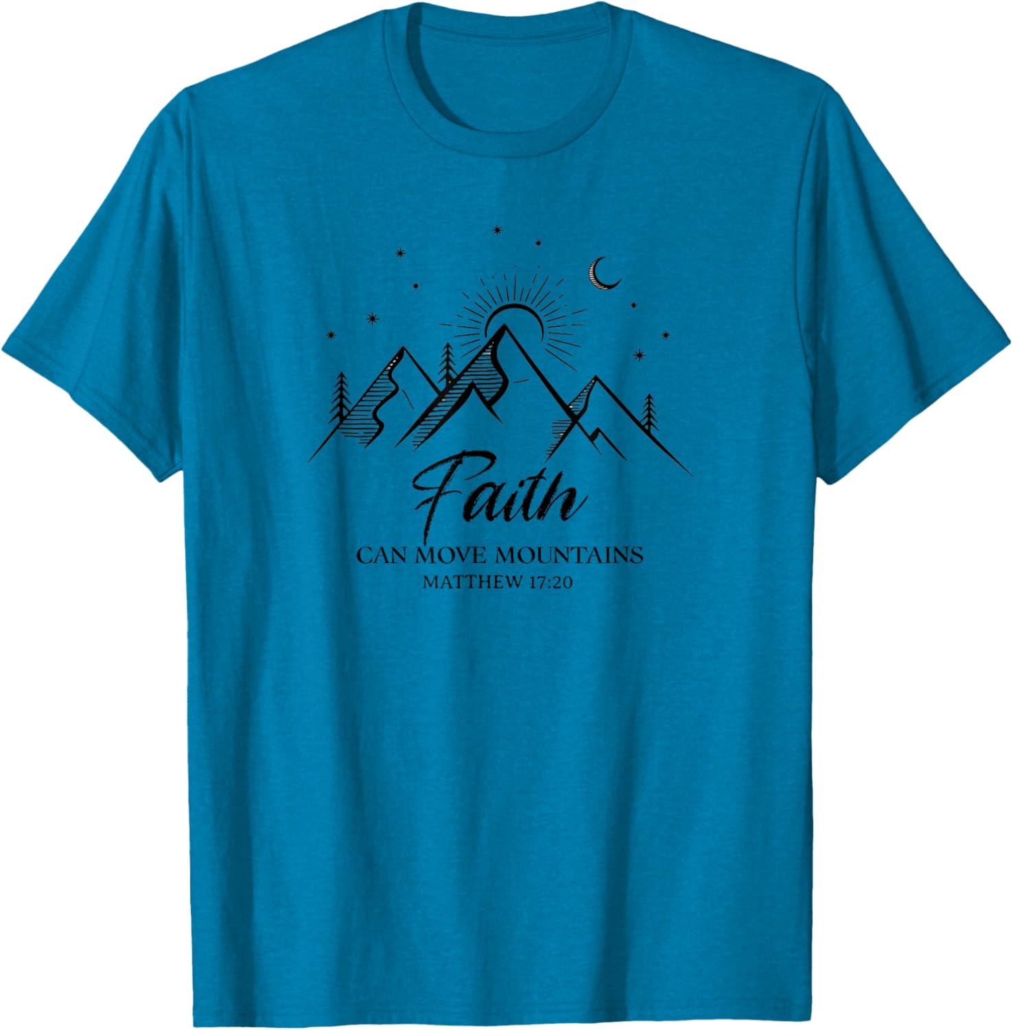 Faith Can Move Mountains Inspirational Bible Verse T-Shirt for Everyone - 10