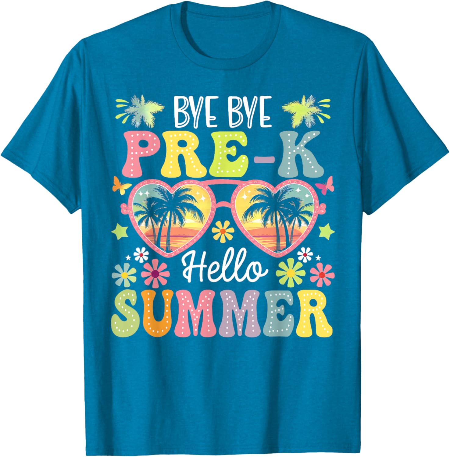 Goodbye Pre-K Hello Summer Boys Kids T-Shirt for Last Day of School - 12