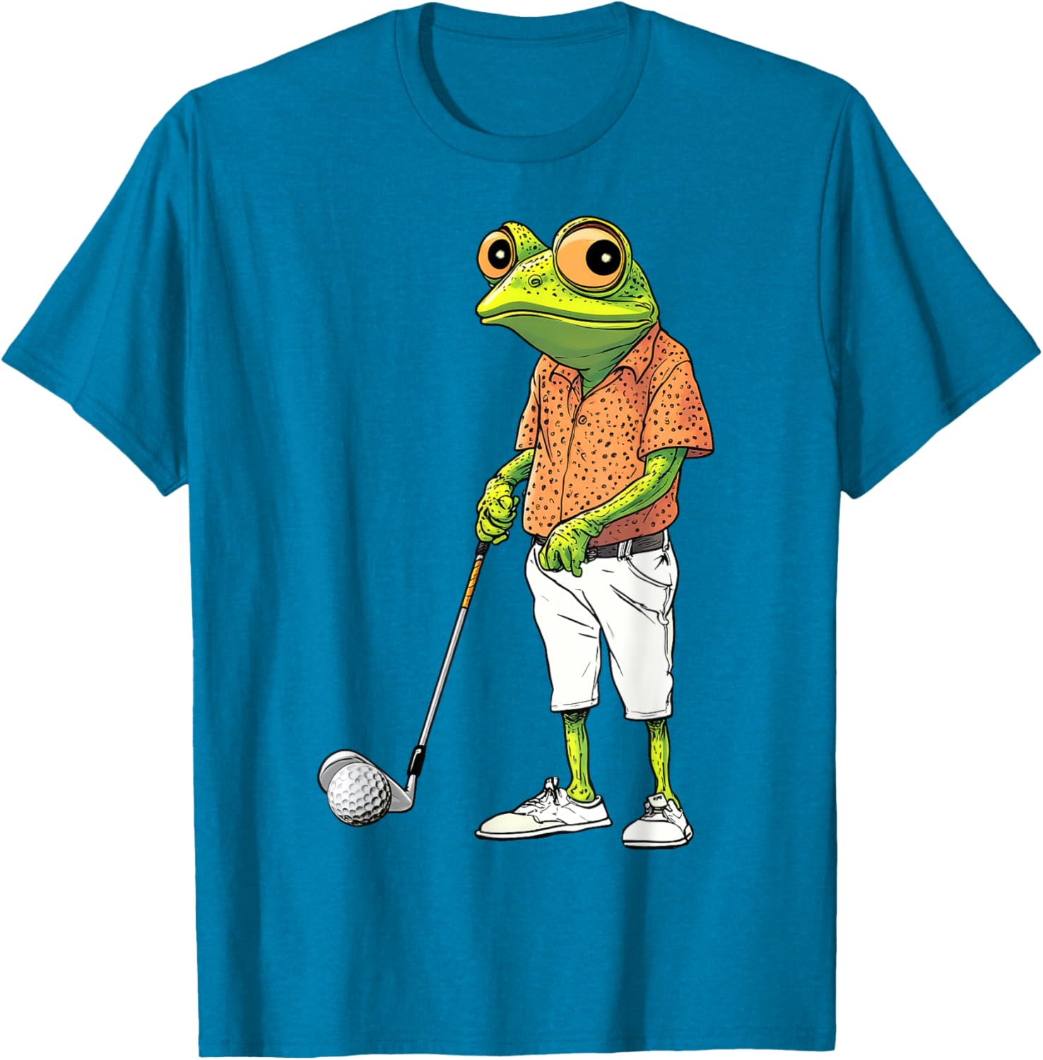 Cute Frog Golf Player T-Shirt for Golf Lovers and Animal Fans - 24