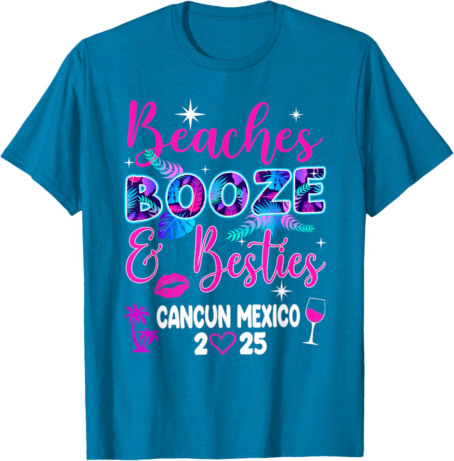 Girls Trip Weekend Cancun T-Shirt for Beaches, Booze, and Besties 2025 - 1