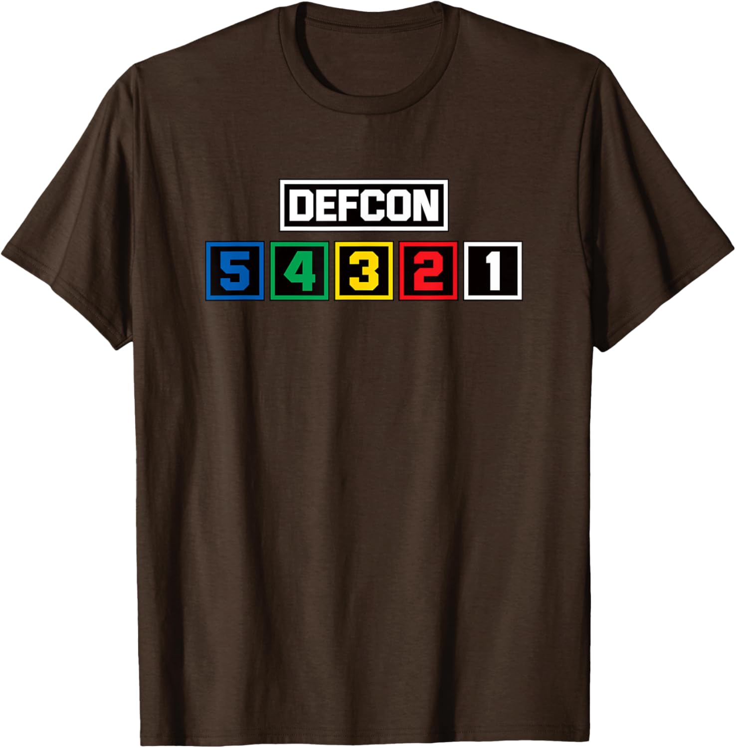 Defcon Alert T-Shirt US Defense Readiness Condition Light Meter Design - 11