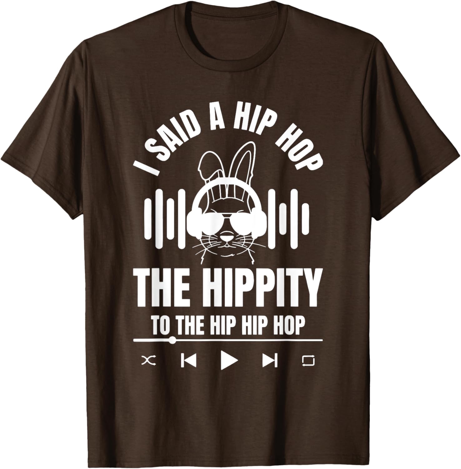 Funny Hip Hop Bunny Easter T-Shirt for Trendy Holiday Style - 3
