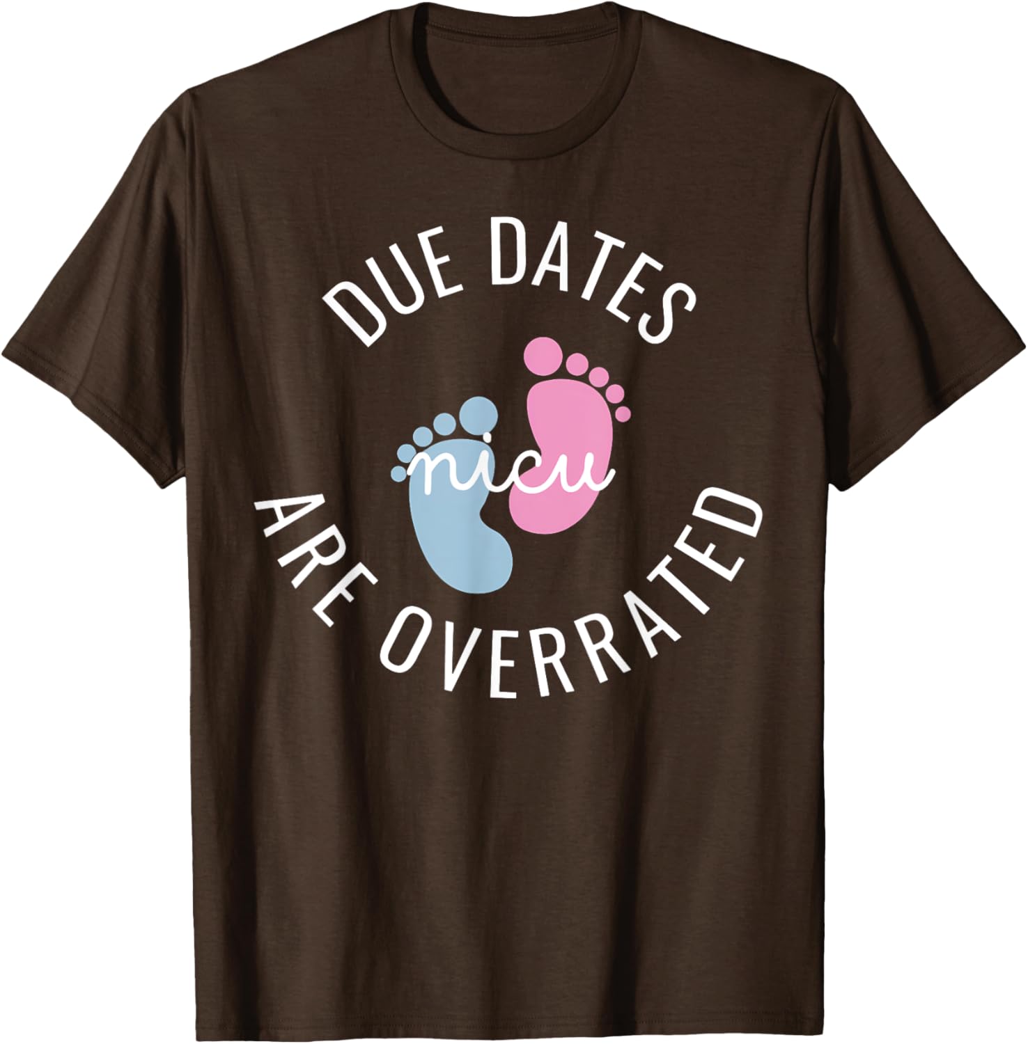 Cute Baby Feet NICU Nurse Squad T-Shirt for Proud Healthcare Heroes - 12