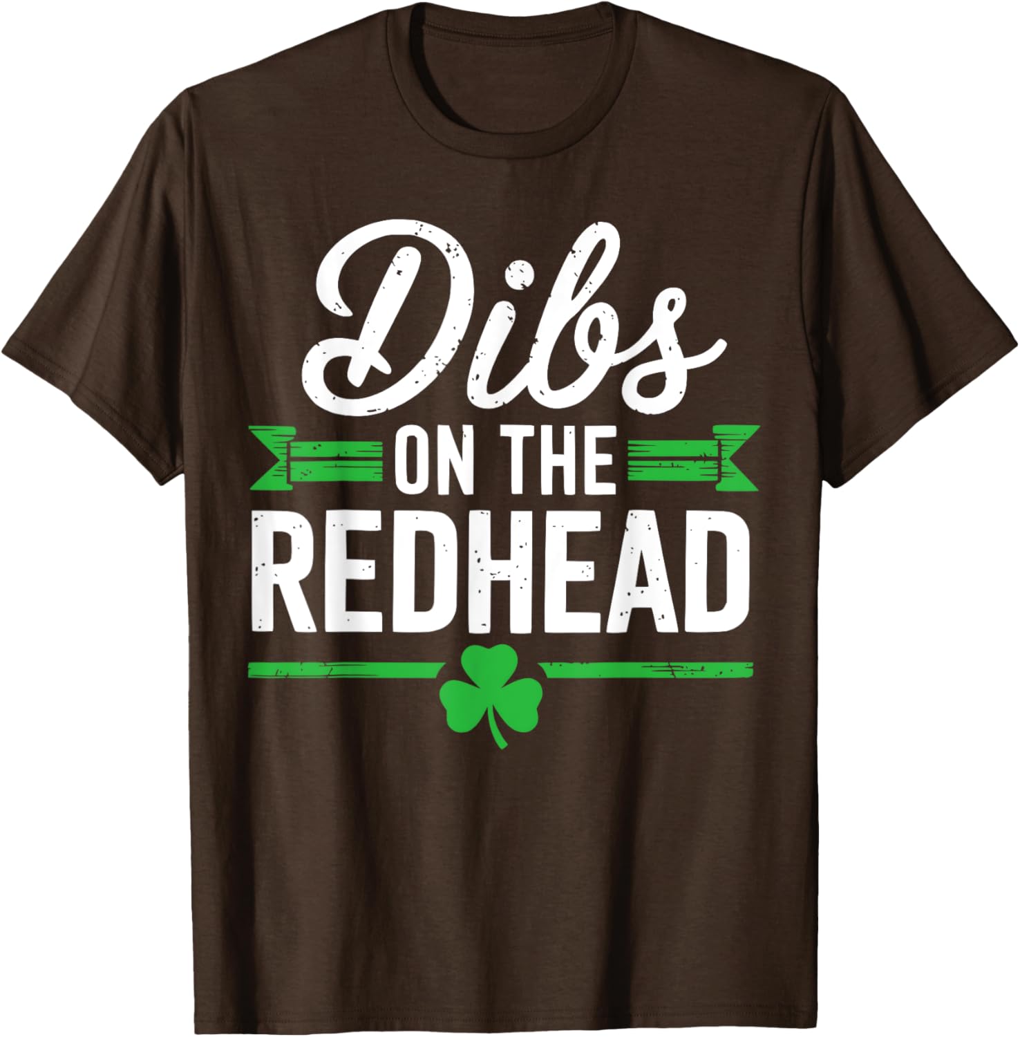 Funny St Patrick's Day Dibs On The Redhead Shamrock T-Shirt for Fun Celebrations - 5