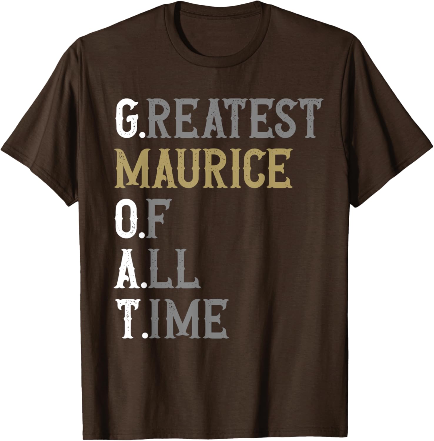 Greatest Maurice of All Time T-Shirt for Fans of Maurice Sportswear - 5