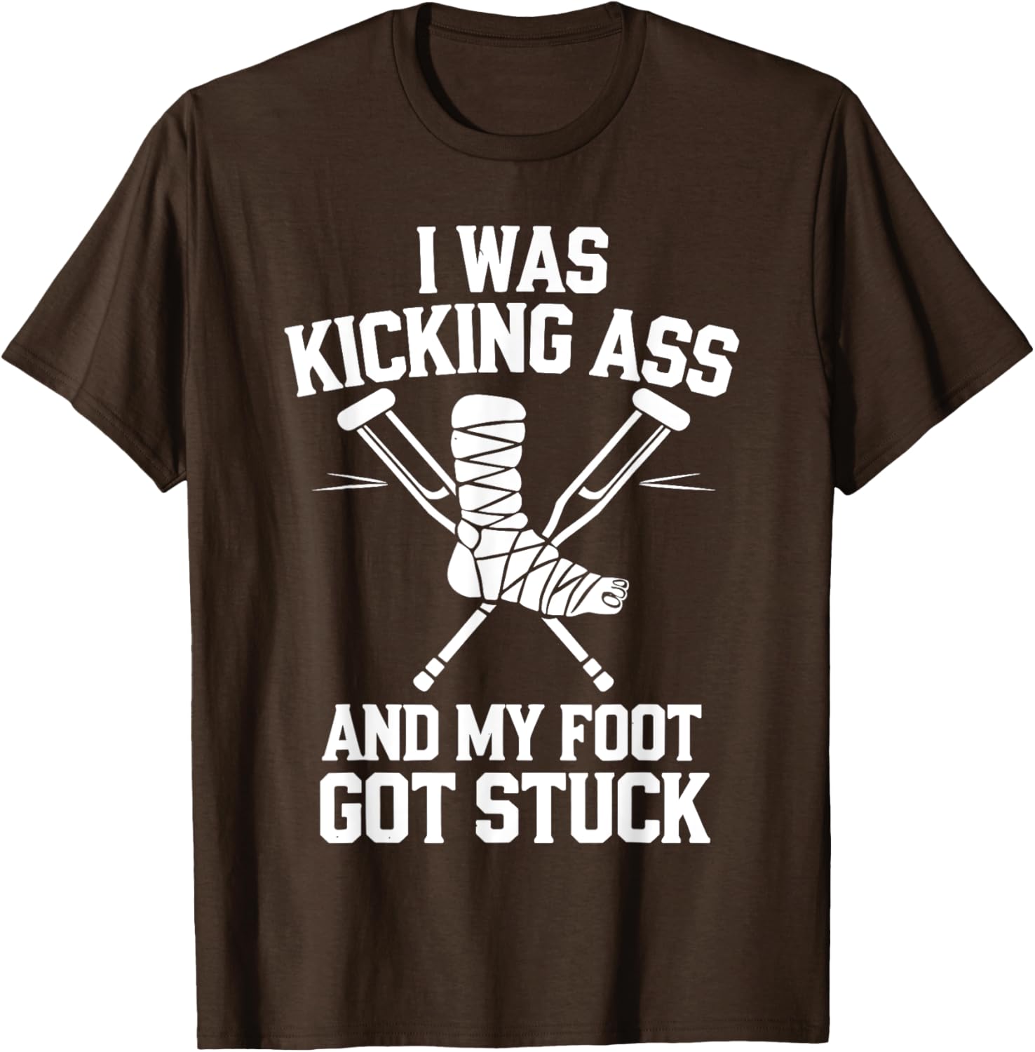 Funny Broken Leg Art T-Shirt for Men, Women, and Kids Surgery Recovery - 22