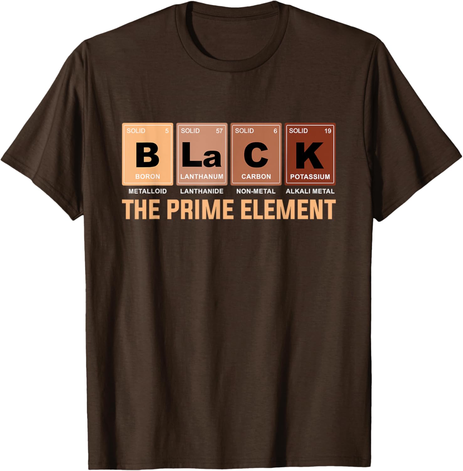Celebrate Black History Month with the Prime Element Periodic Table T-Shirt - 11
