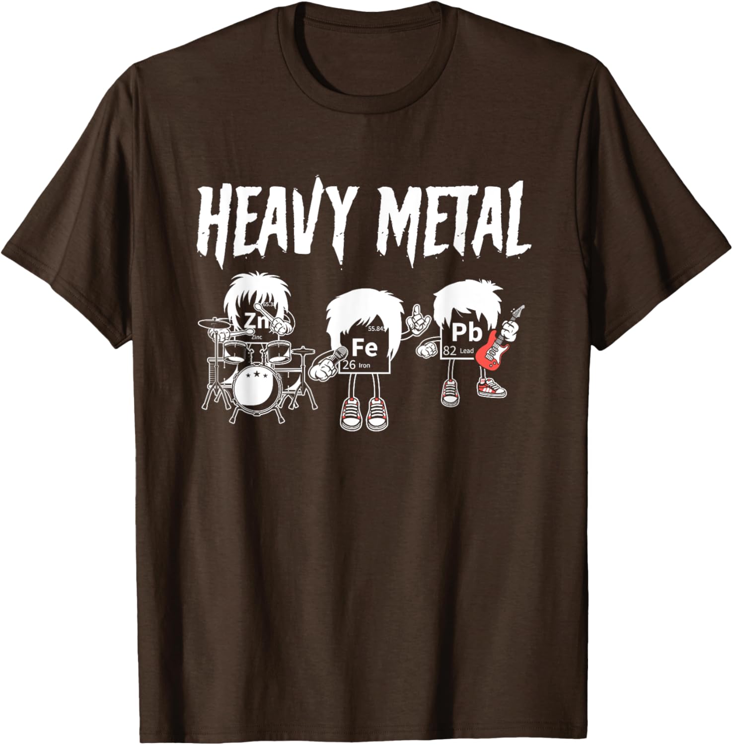 Funny Chemistry T-Shirt with Heavy Metal Music Puns for Science Lovers - 15