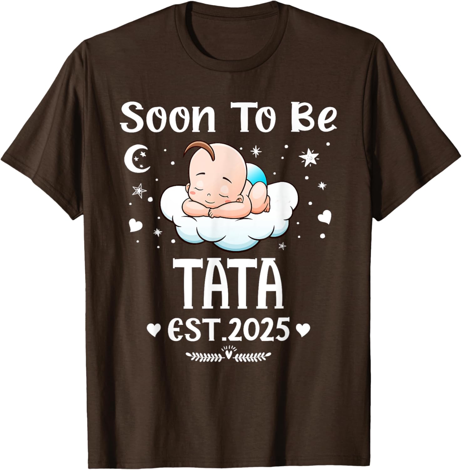 Cute Hearts Father's Day T-Shirt for 2025 by Soon To Be Tata - 4