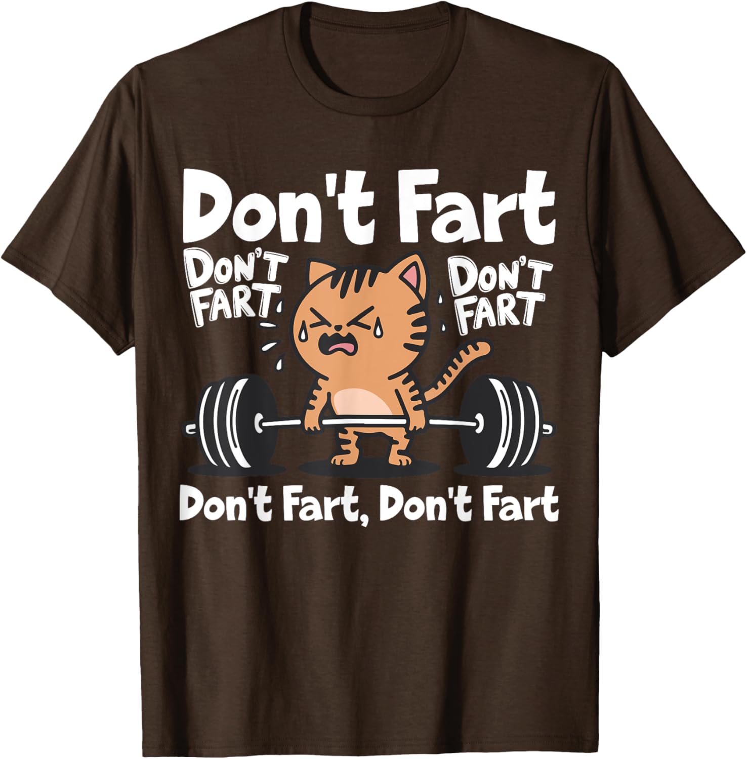 Funny Cat Workout T-Shirt for Weightlifting Fitness Lovers - 7