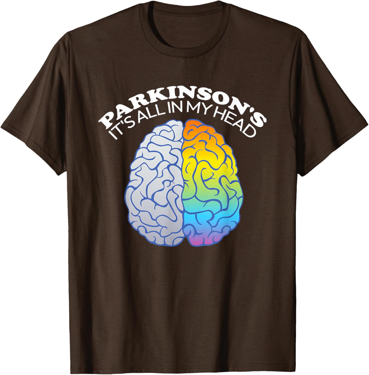 Funny Parkinson's It's All In My Head T-Shirt for Casual Wear - 4
