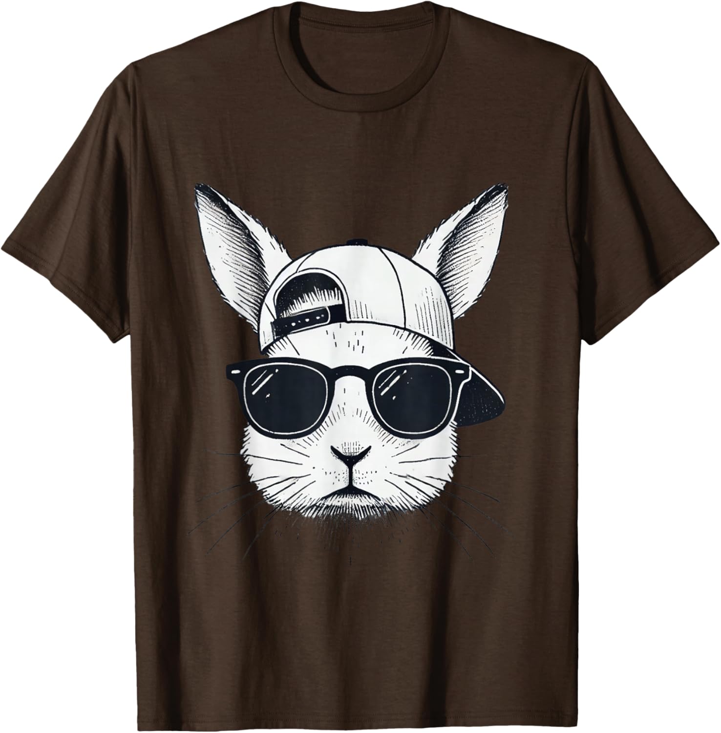 Cool Bunny Face Sunglasses T-Shirt for Easter Fun β Boys, Men, Kids - 17