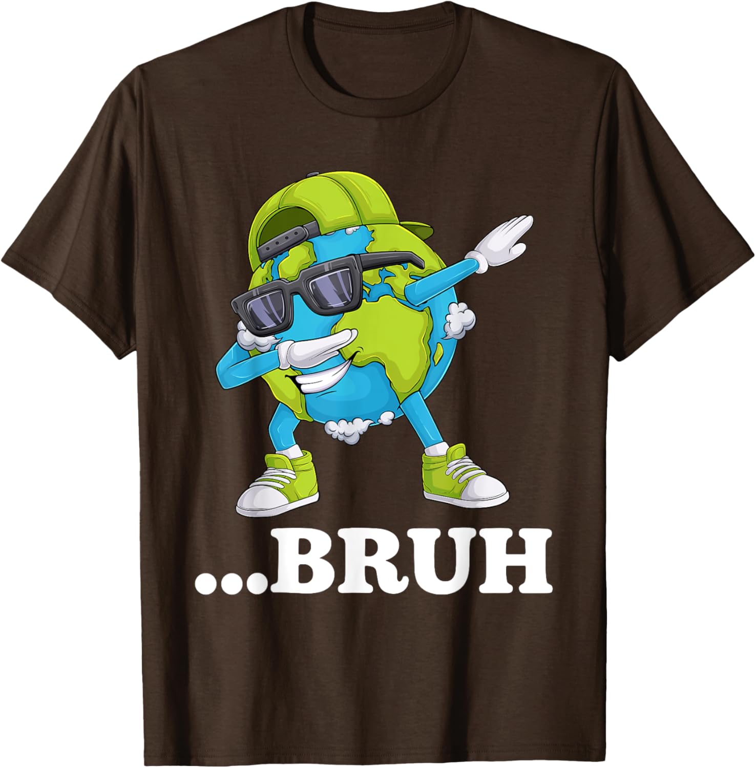 Funny Bruh Dabbing Earth Day T-Shirt for Kids and Men - Cool Gift Idea - 15