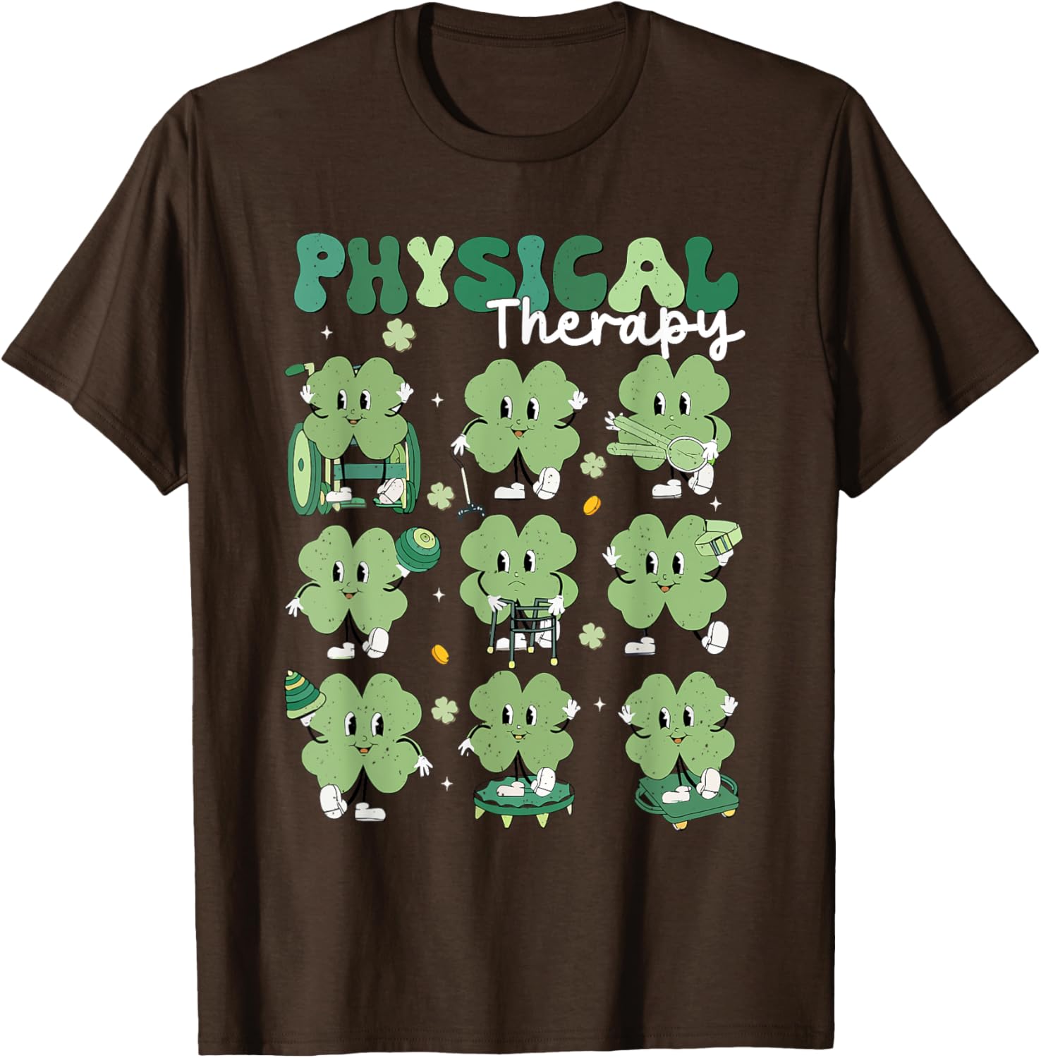 Groovy St Patricks Day Lucky Shamrock T-Shirt for Fun Celebrations - 4