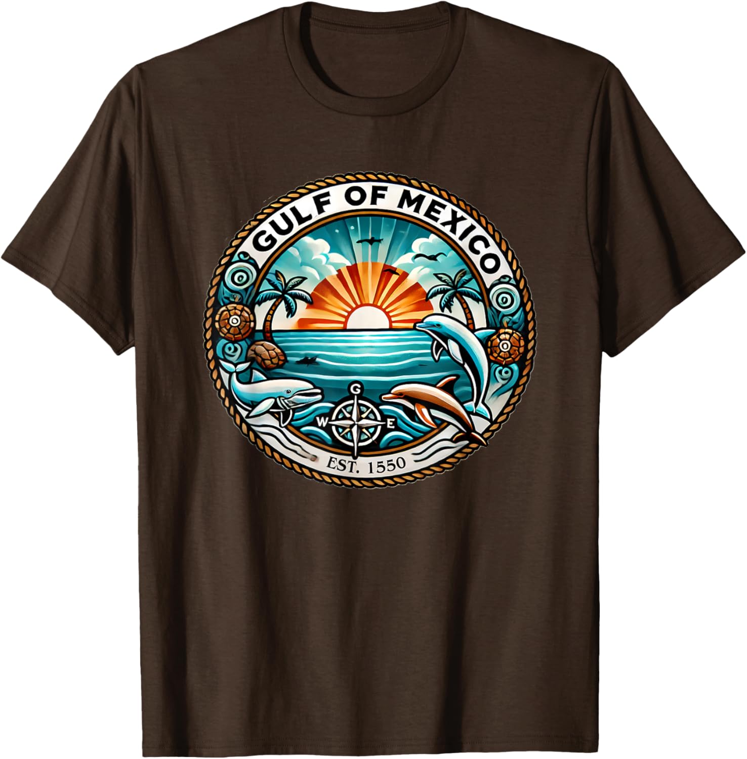 Gulf of Mexico Sunset T-Shirt - Vibrant Caribbean Beach Design - 23