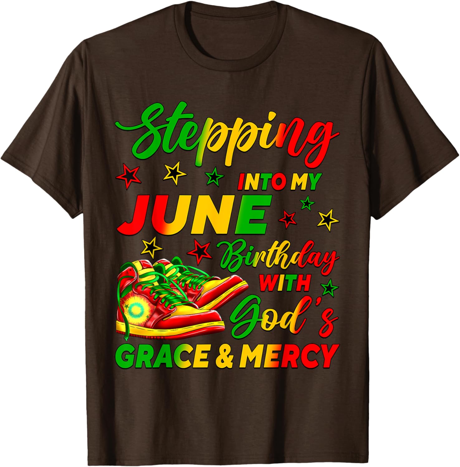 Celebrate My June Birthday with Stylish African American Shoes T-Shirt - 20