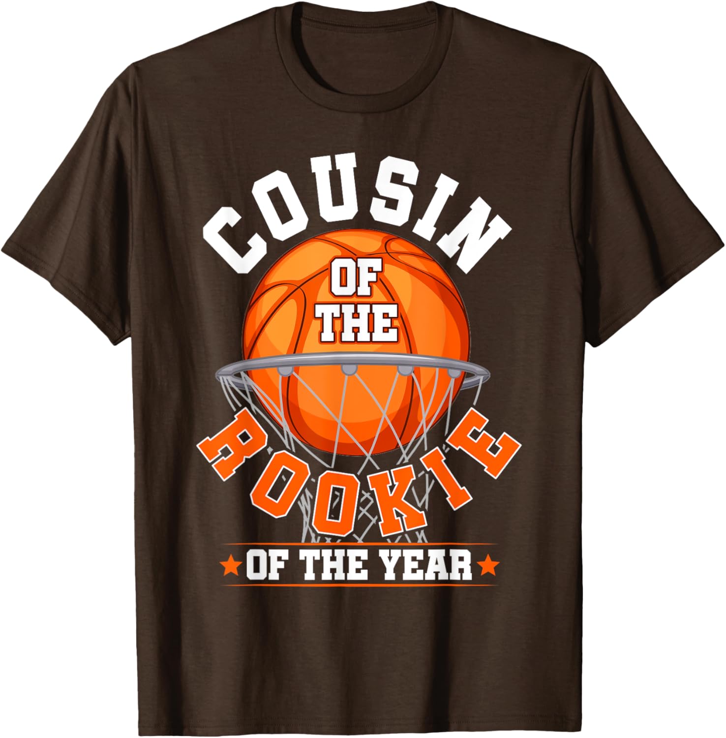 Cousin of Rookie 1st Birthday Basketball Family Matching T-Shirt - 27