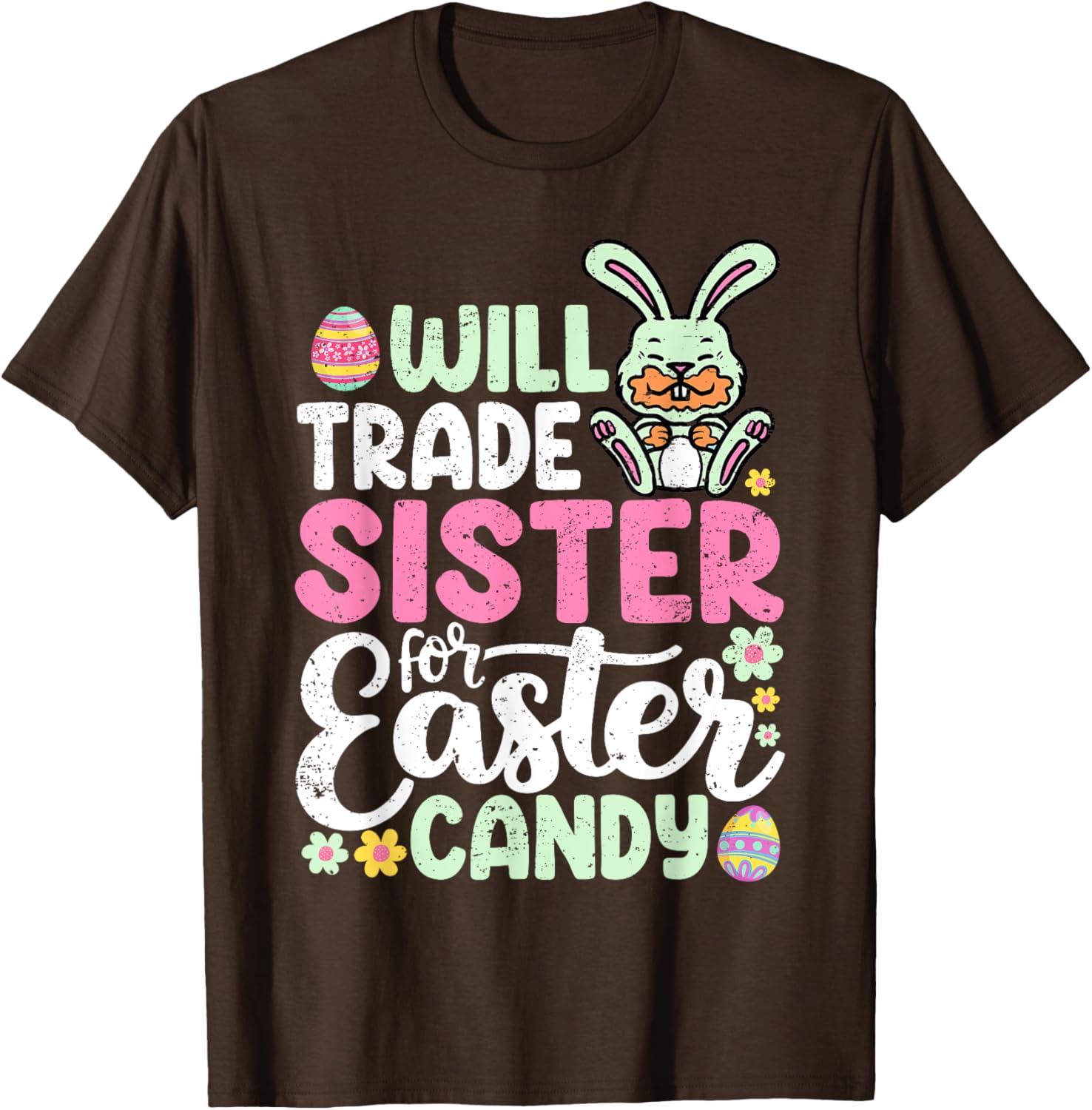 Funny Will Trade Sister For Easter Candy T-Shirt for Toddler Boys - 3