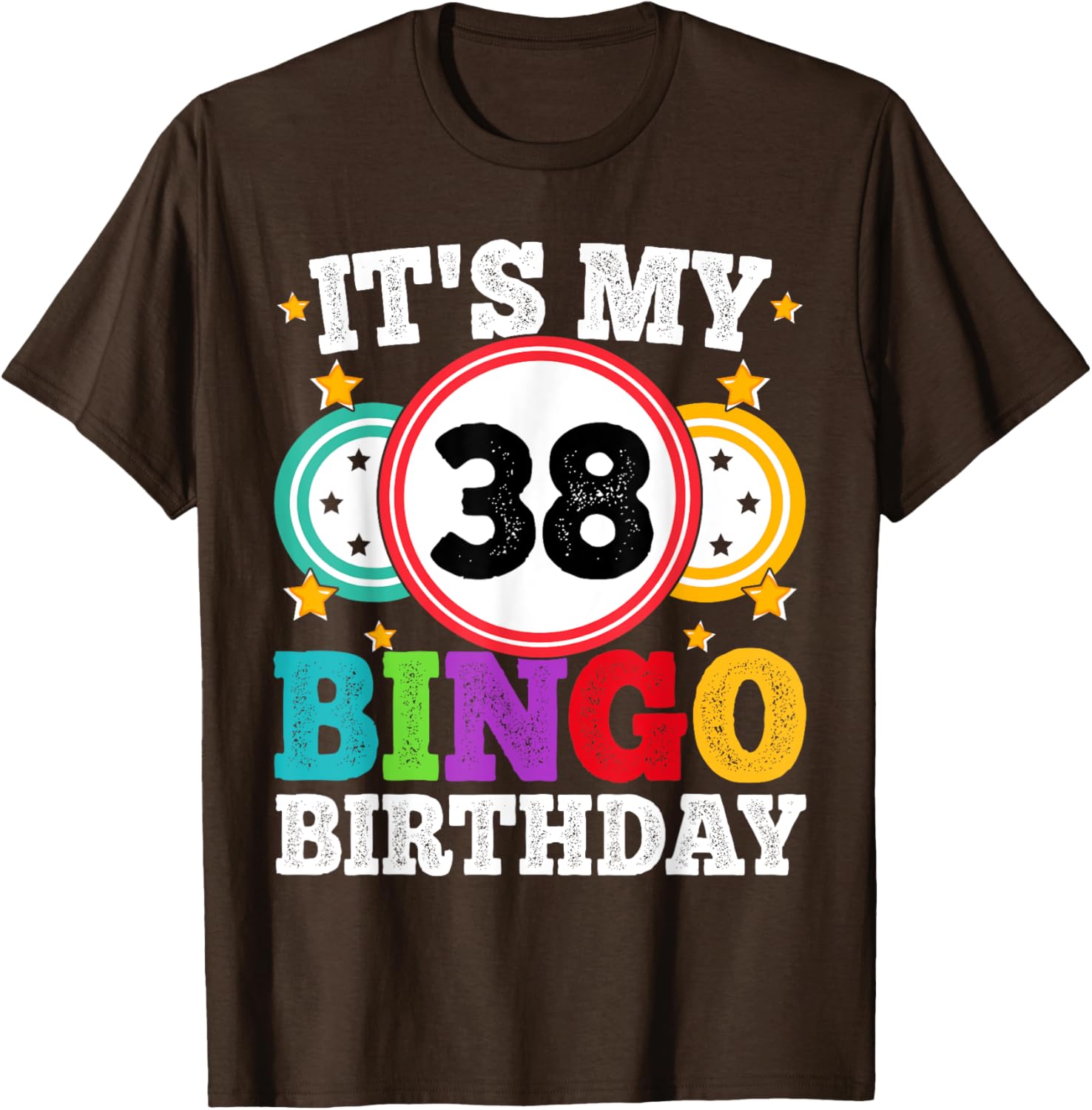 Funny Bingo 38th Birthday T-Shirt for Men and Women - Celebrate in Style - 4