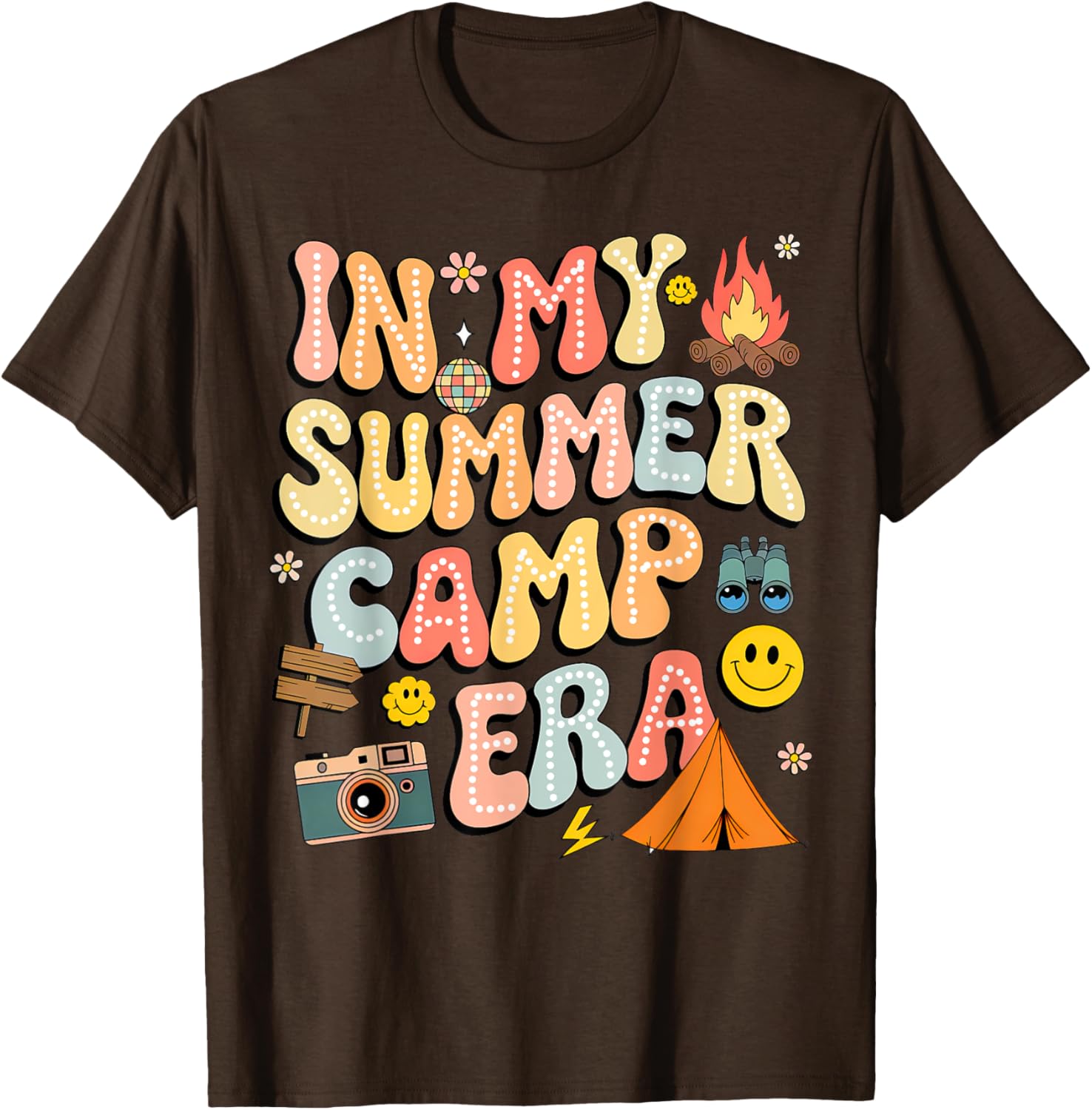 Groovy Summer Camp Crew Last Day of School T-Shirt for Fun Adventures - 17