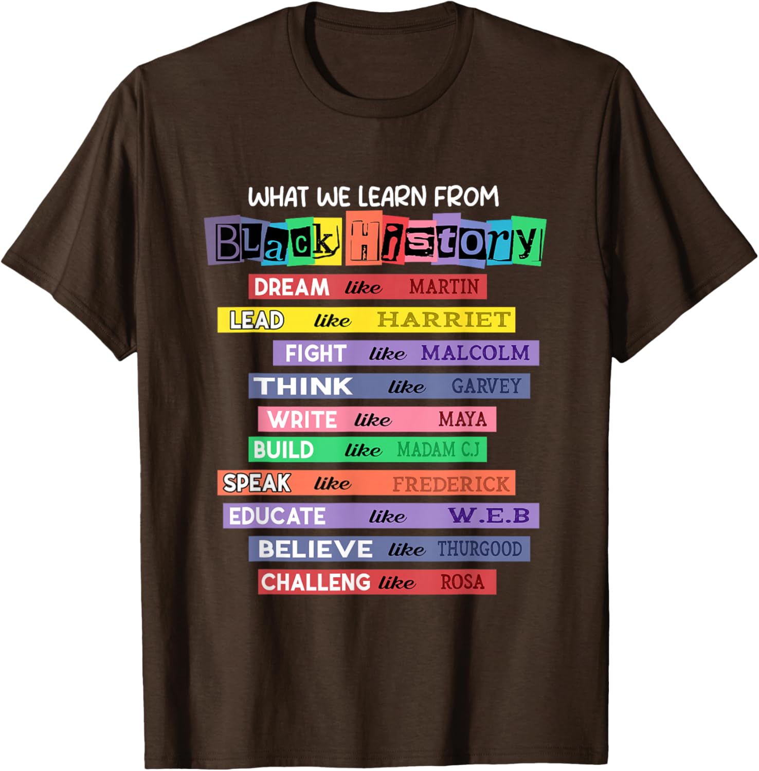 Celebrate Black History Month with Inspired Learning T-Shirt - 1