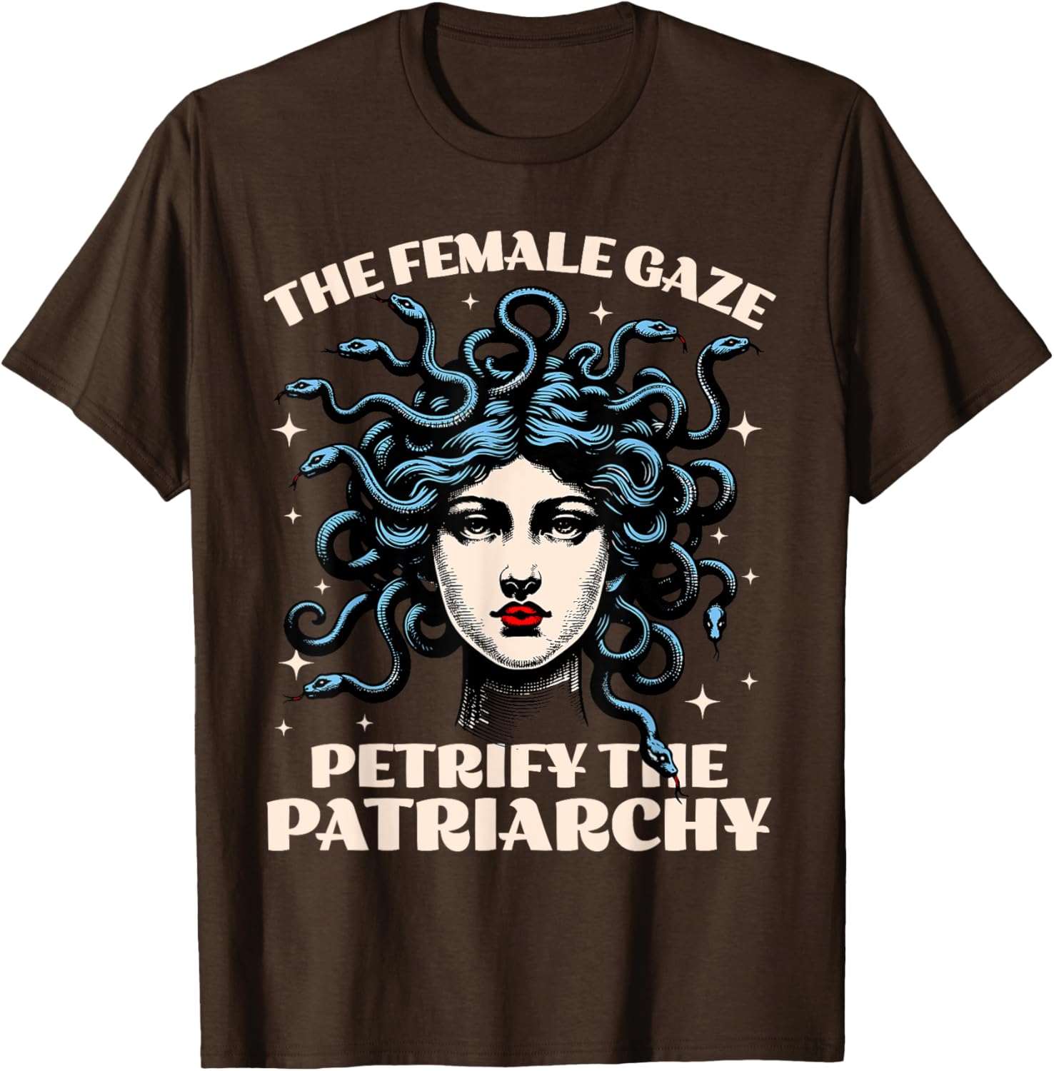 Funny Feminist Medusa T-Shirt - Petrify The Patriarchy Fashion Tee - 1