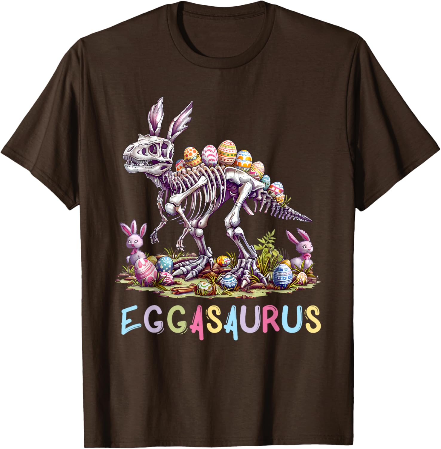 Eggasaurus Dinosaur Toddler T-Shirt for Boys - Fun Easter Stegosaurus Design - 5