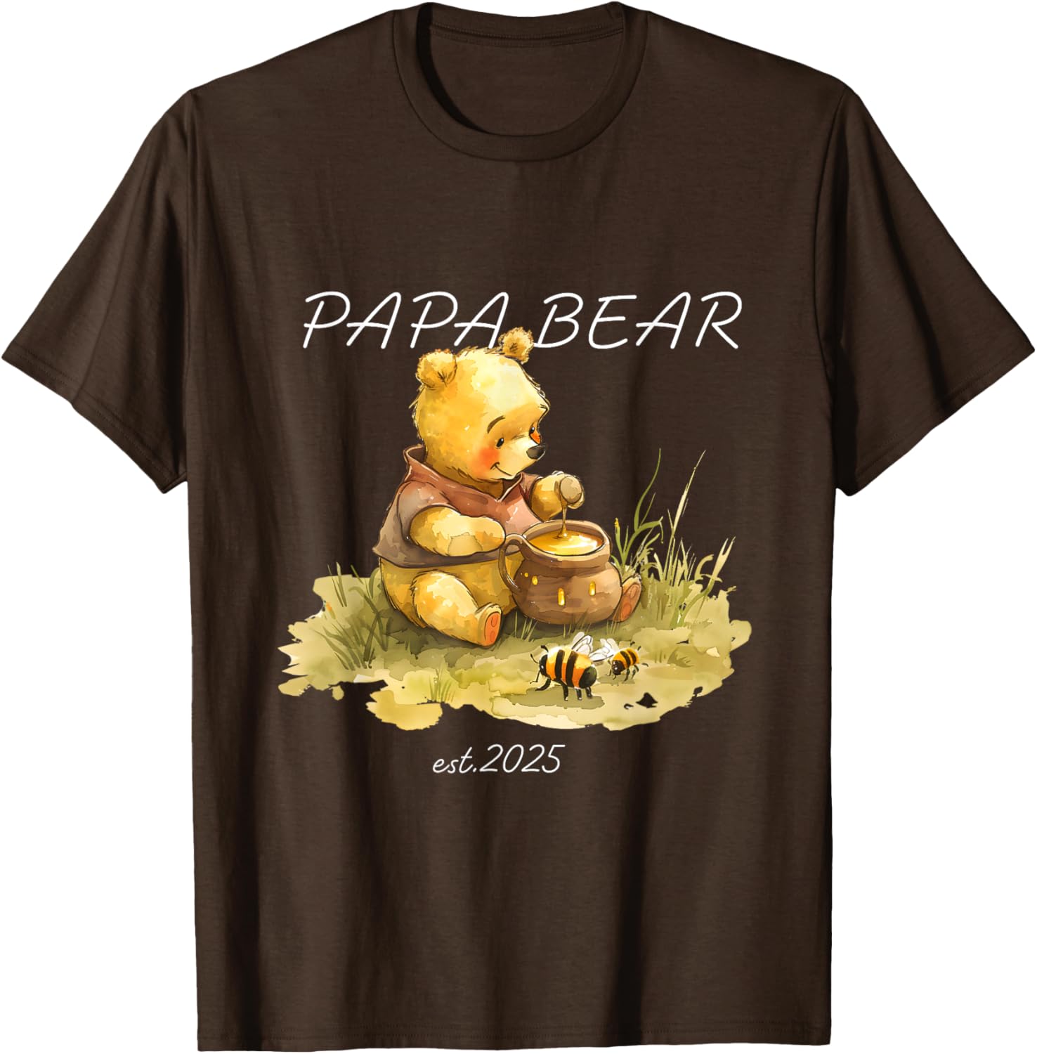 Cute Papa Bear Honey T-Shirt for Dads β Stylish and Comfy Men's Tee - 8