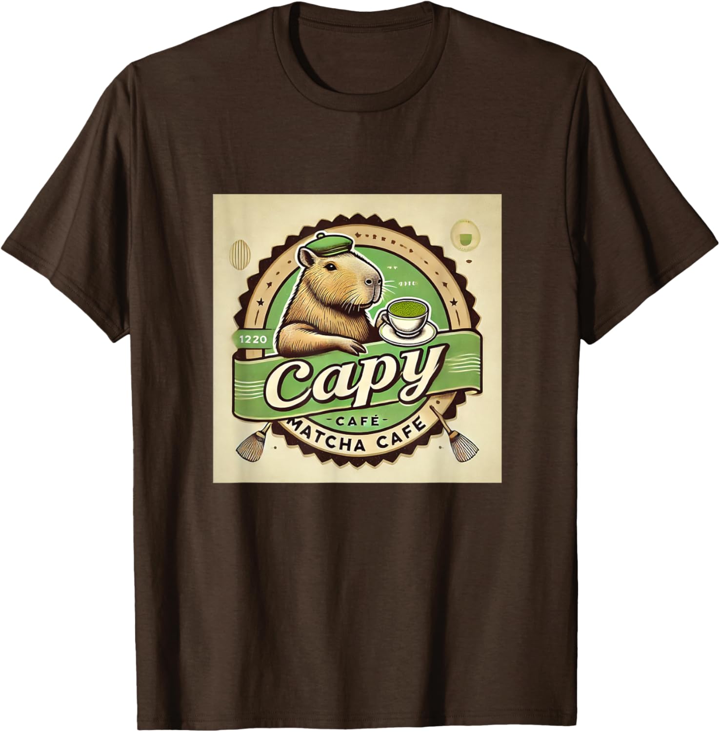 Capybara Cafe Coffee and Tea Lover T-Shirt for Animal Enthusiasts - 23
