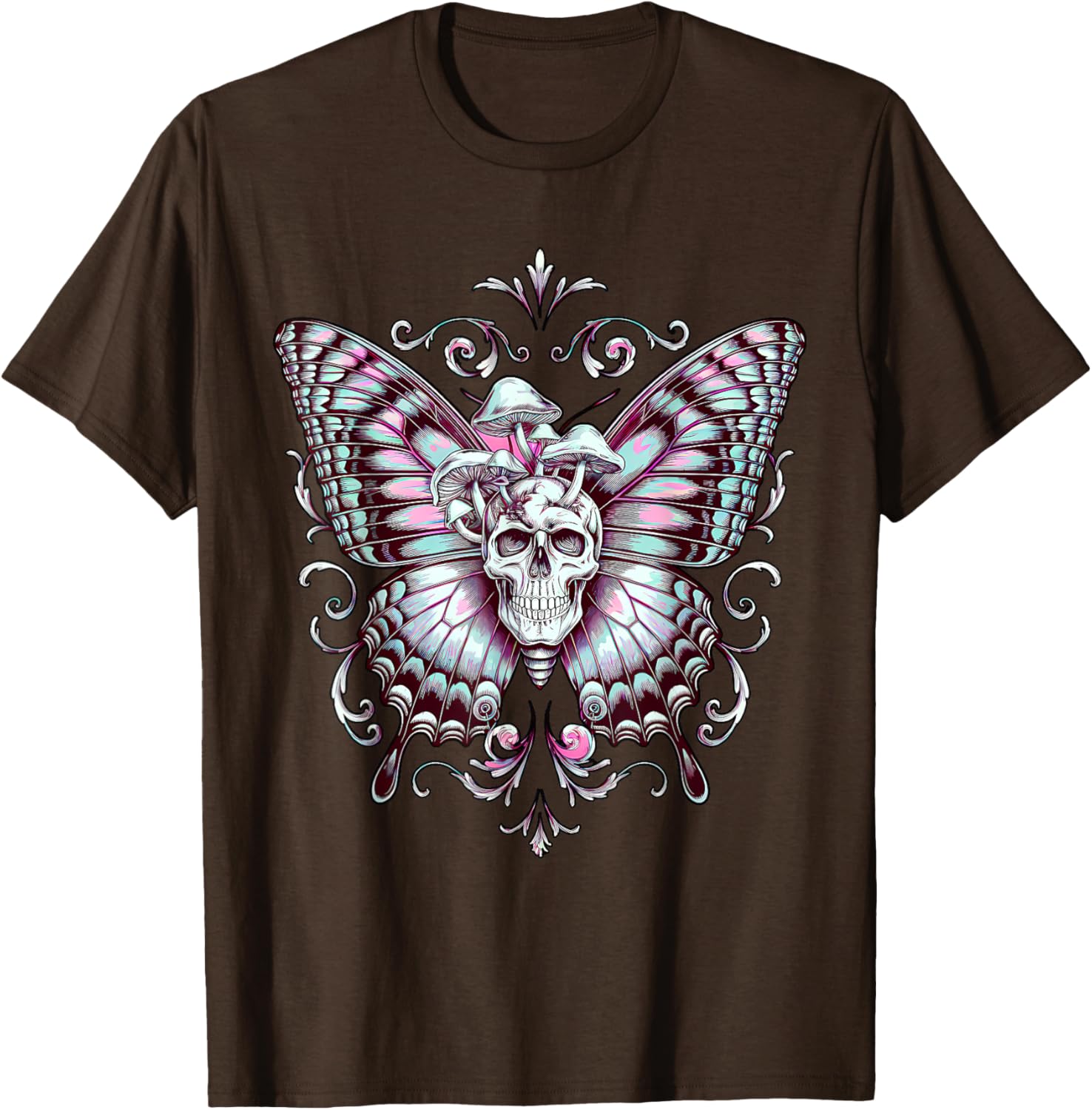 Fairy Grunge Skeleton Butterfly Wings T-Shirt for Aesthetic Fashion - 10