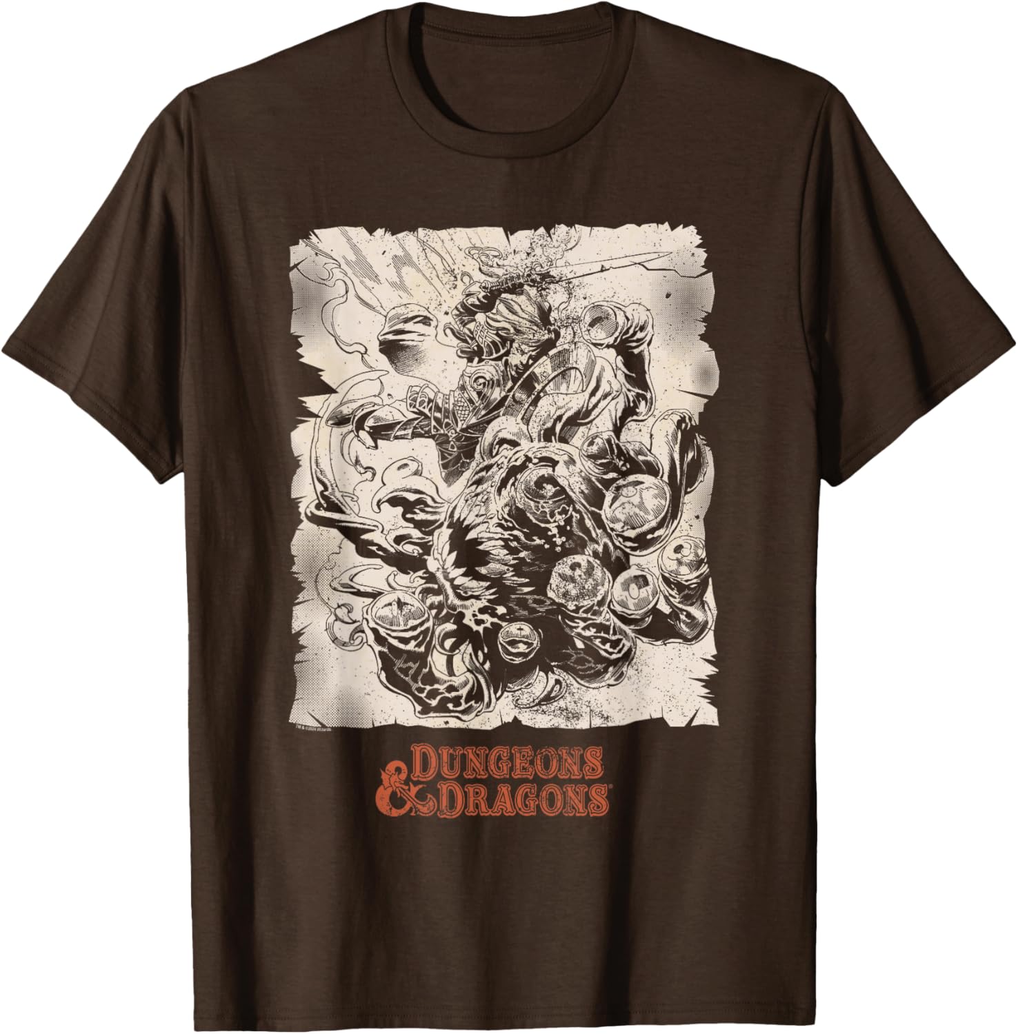 Dungeons and Dragons Retro Beholder Combat T-Shirt for Gamers - 5