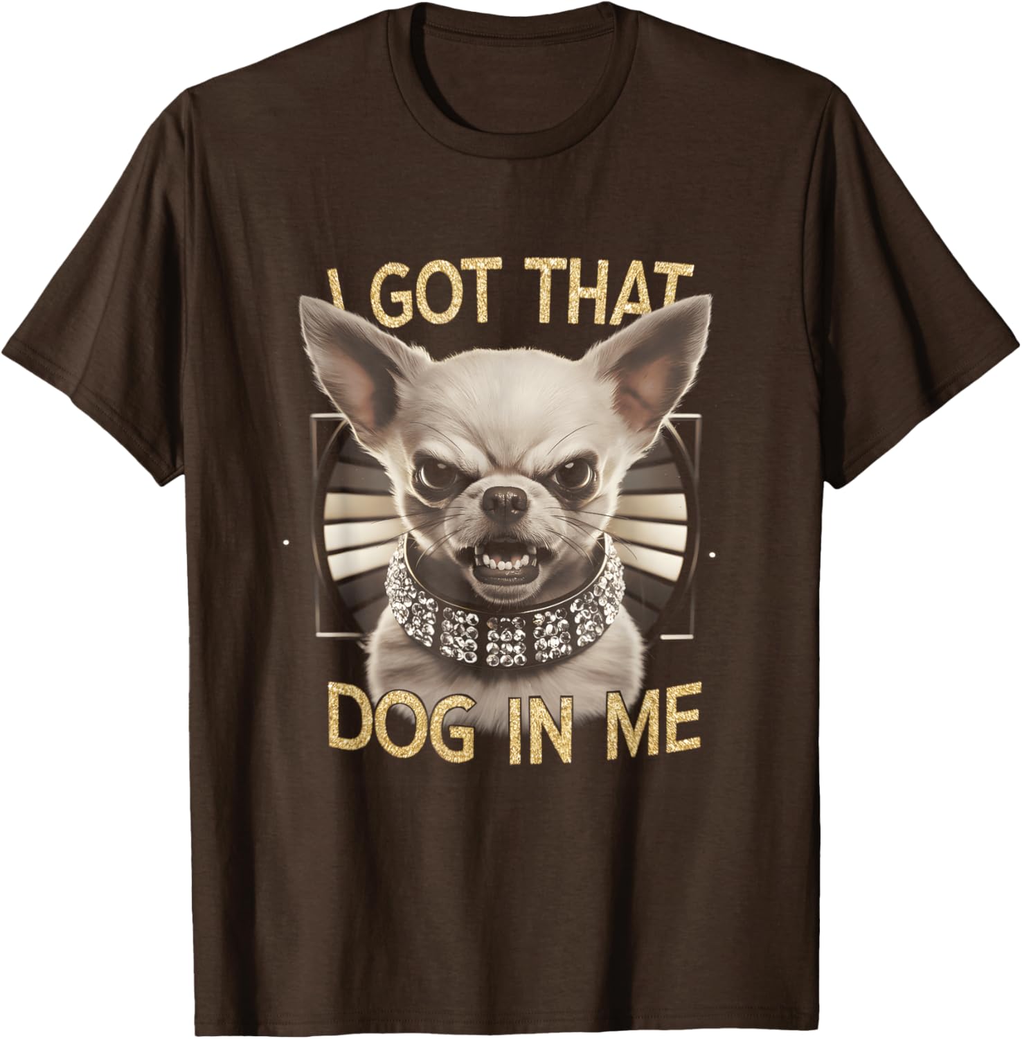 Funny Chihuahua T-Shirt with Angry Face for Dog Lovers Gift - 5