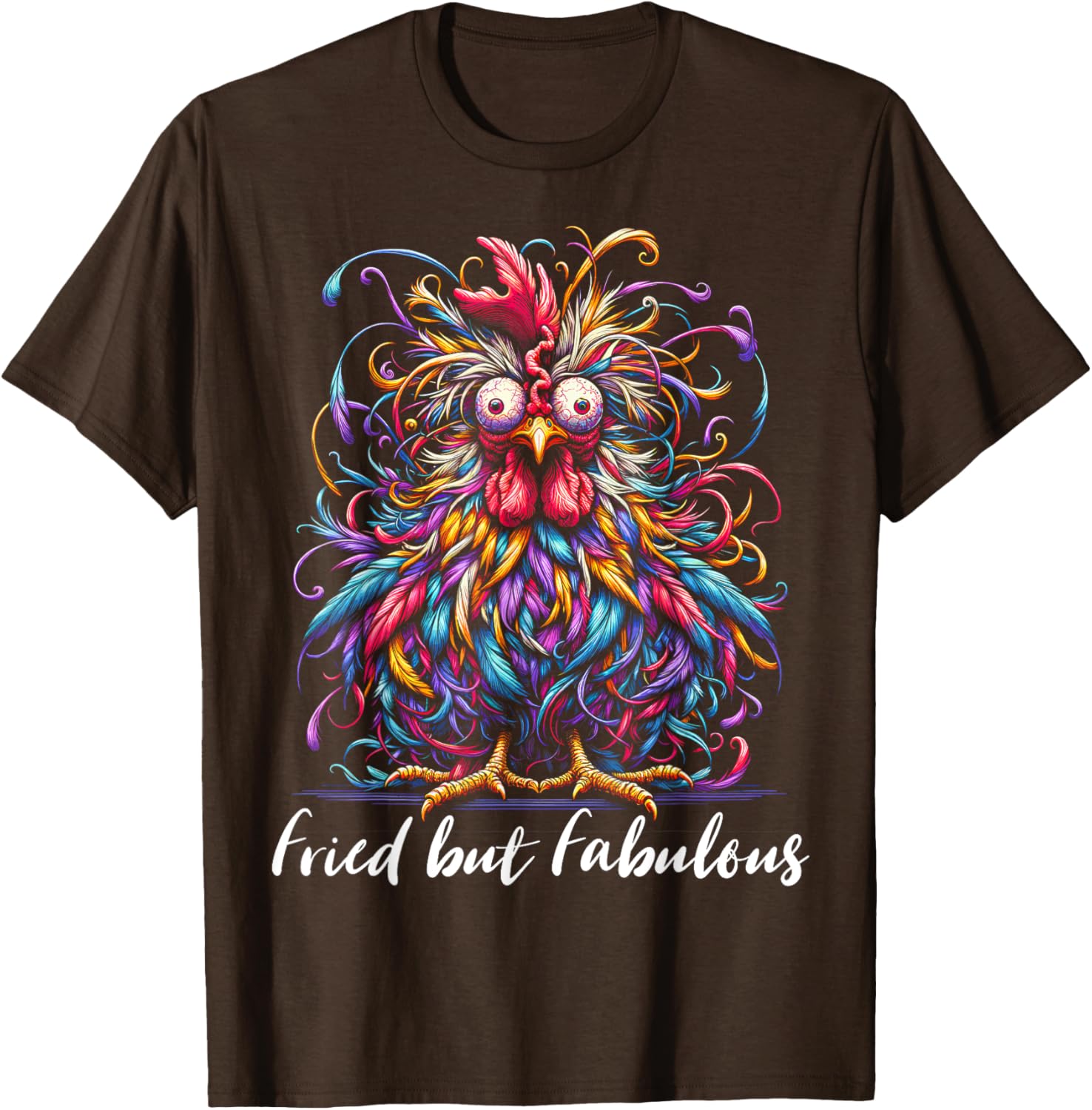 Funny Chicken Love T-Shirt for Women – Fabulous Fried Chicken Style - 2