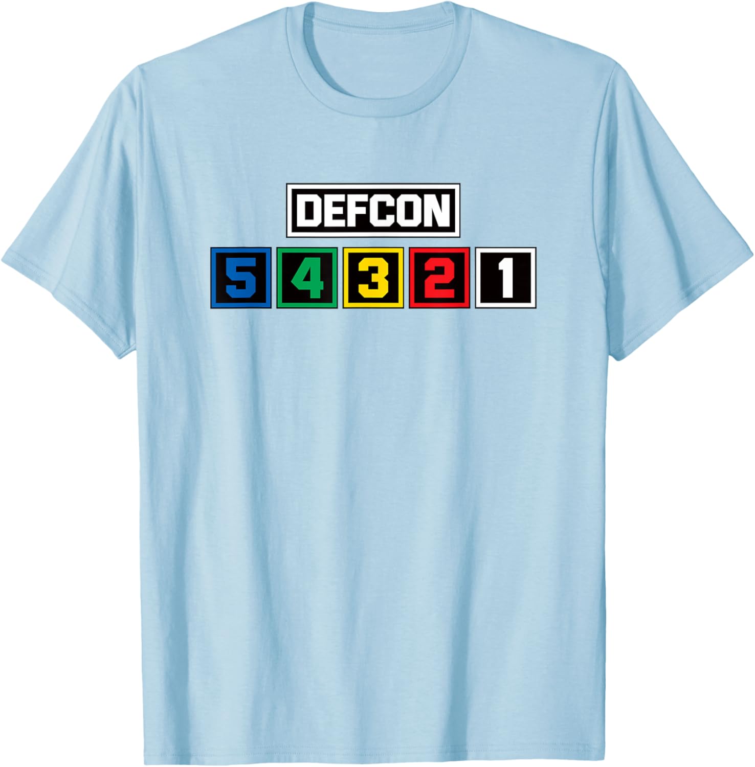 Defcon Alert T-Shirt US Defense Readiness Condition Light Meter Design - 26