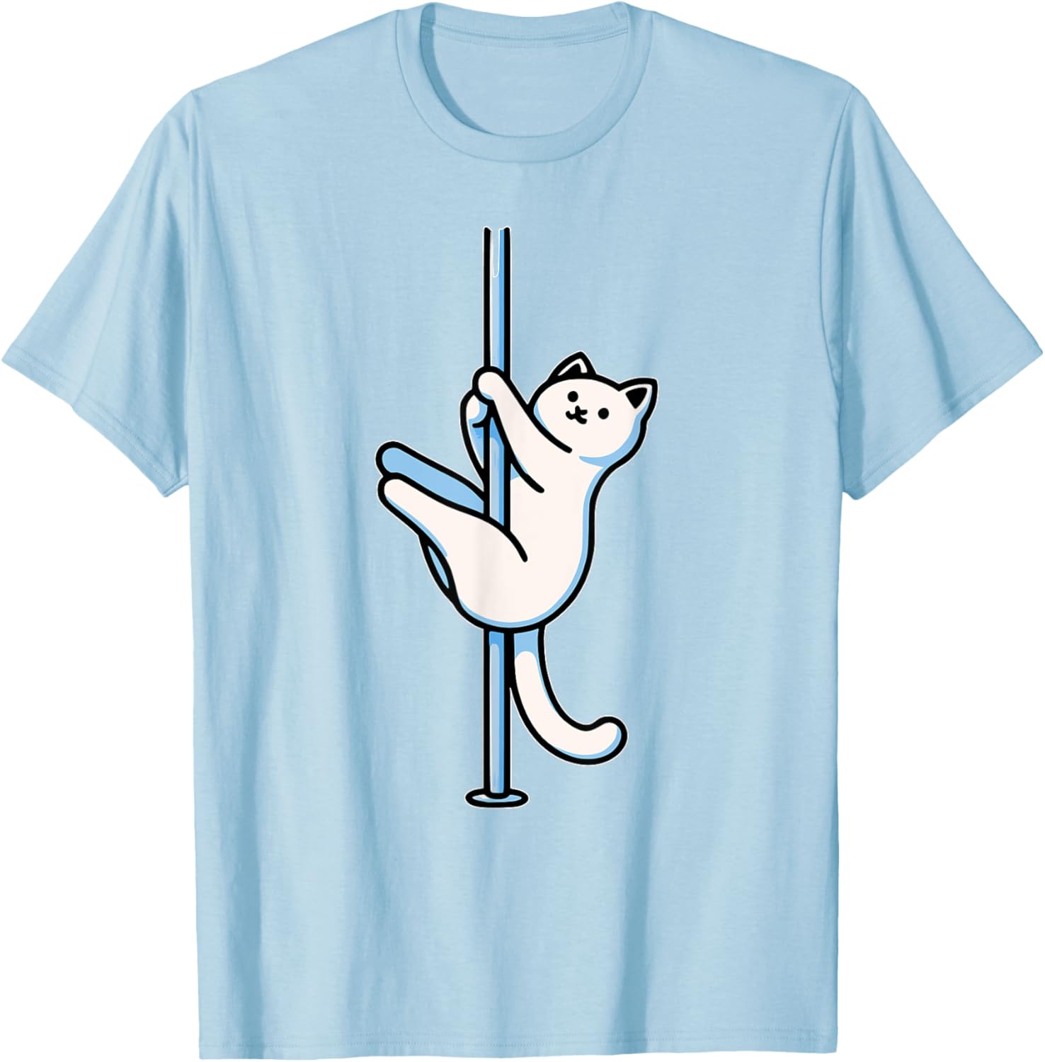 Funny Cat Pole Dancer T-Shirt Adorable Gift for Cat Lovers-Unisex Design - 5