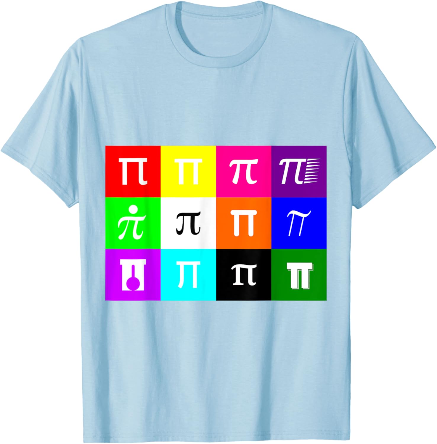 Colorblock Happy Pi Day T-Shirt for Math Geometry Nerds and Geeks - 7