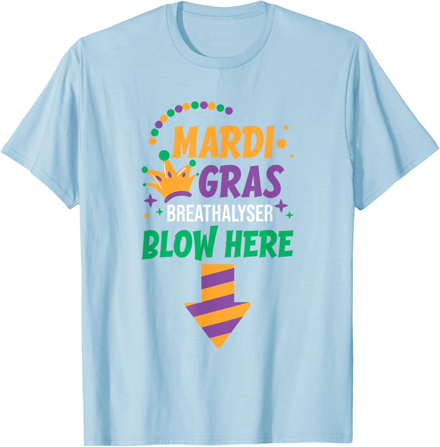 Funny Mardi Gras Breathalyser T-Shirt for Men - Festive Adult Clothing - 11