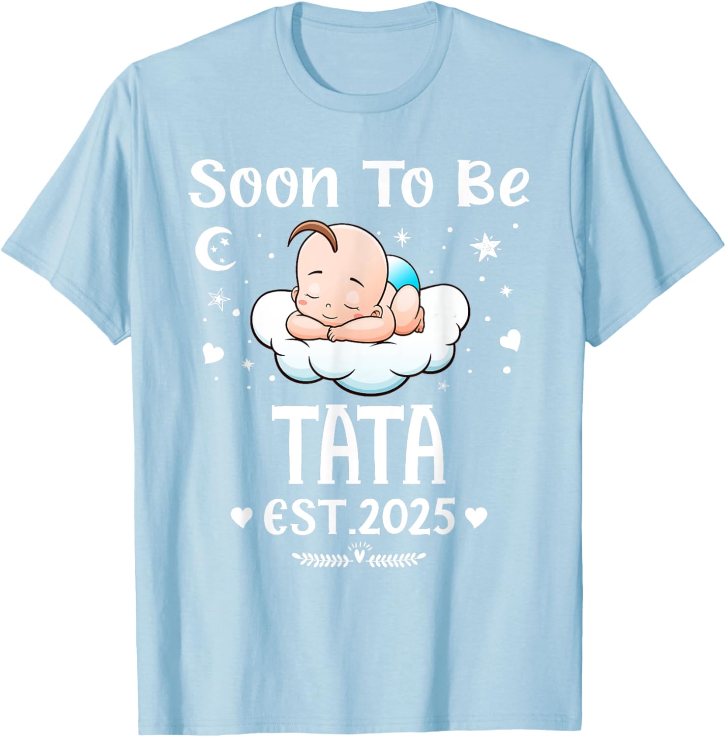 Cute Hearts Father's Day T-Shirt for 2025 by Soon To Be Tata - 25